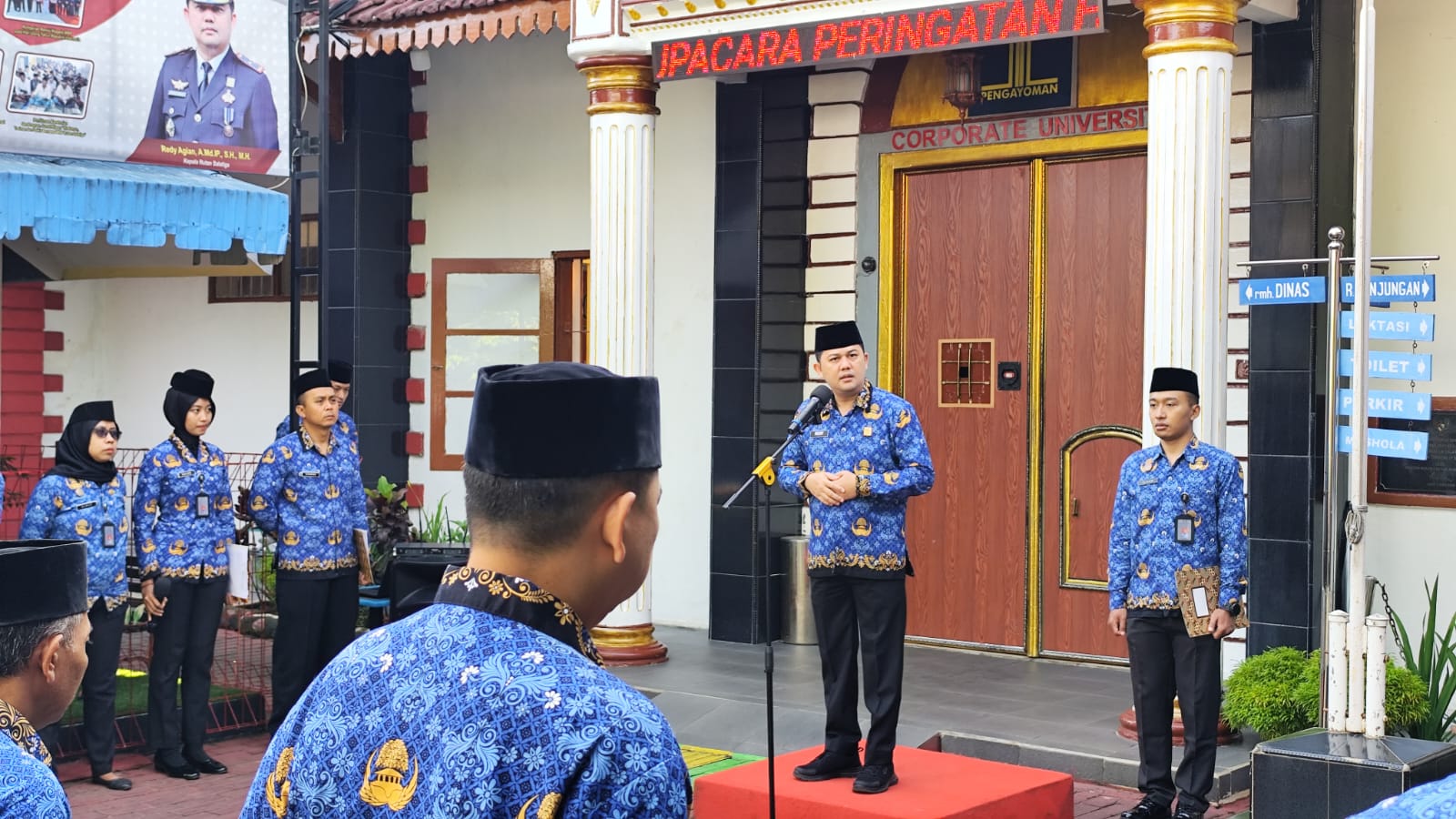 Peringati Hari Bela Negara ke-76, Pegawai Rutan Salatiga Garda Terdepan Berikan Pelayanan ke Narapidana