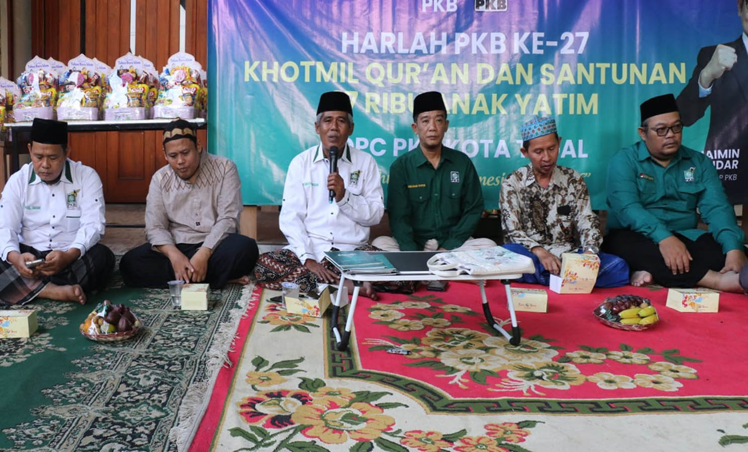 Harlah ke-27, PKB Kota Tegal Santuni Anak Yatim dan Gelar Tirakatan ‎