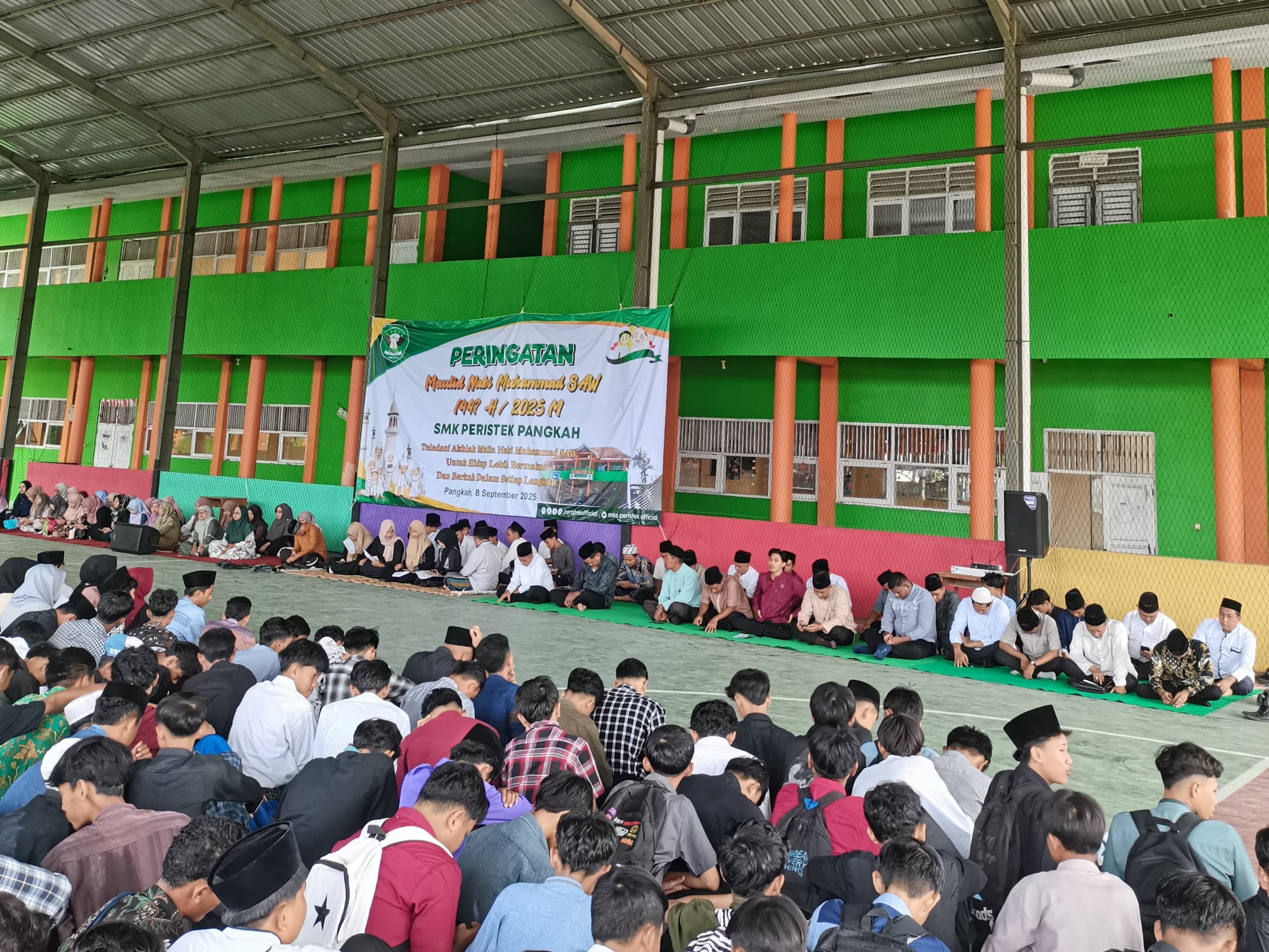 SMK Peristek Pangkah Kabupaten Tegal Gelar Maulid Nabi