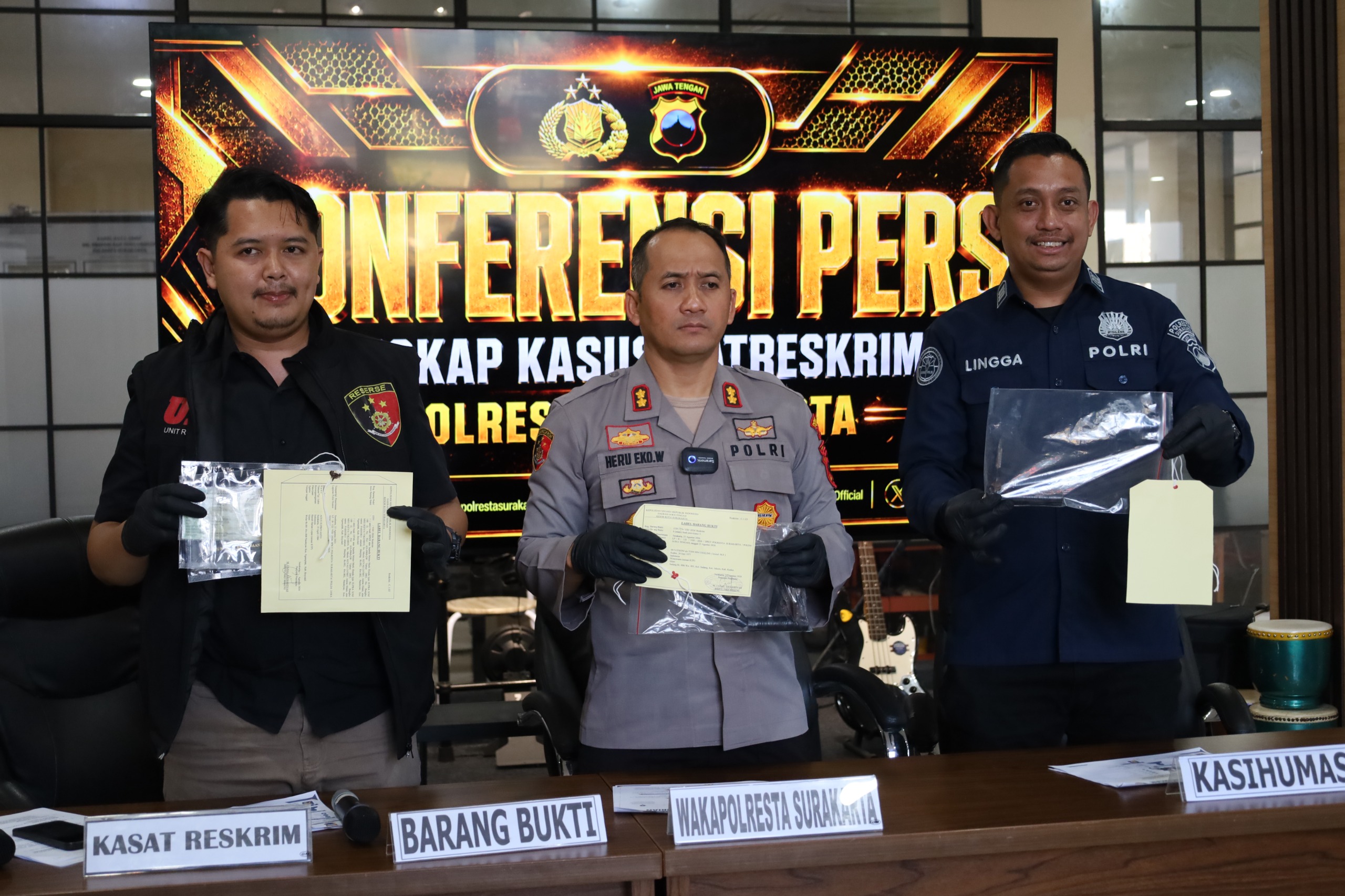 Polresta Solo Ungkap Kasus Pembobolan Toko Ban, Dua Terduga Dibekuk 