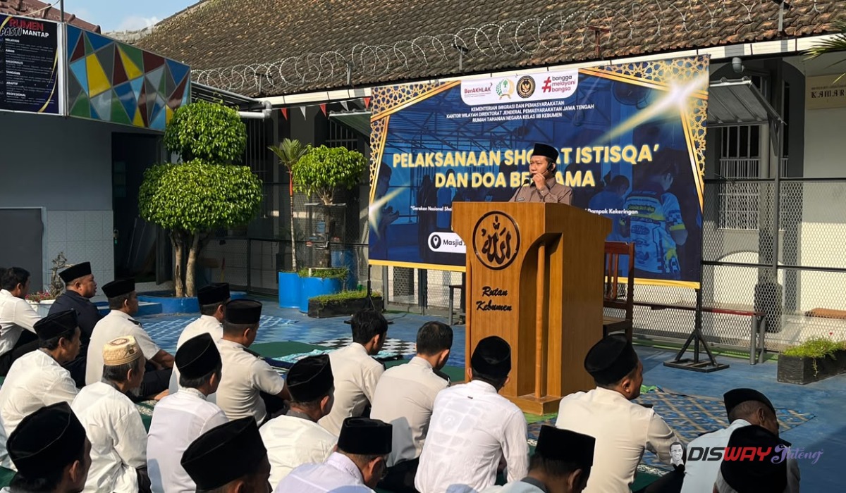 Kekeringan Melanda, Rutan Kebumen Gelar Salat Istisqa Bersama Warga Binaan