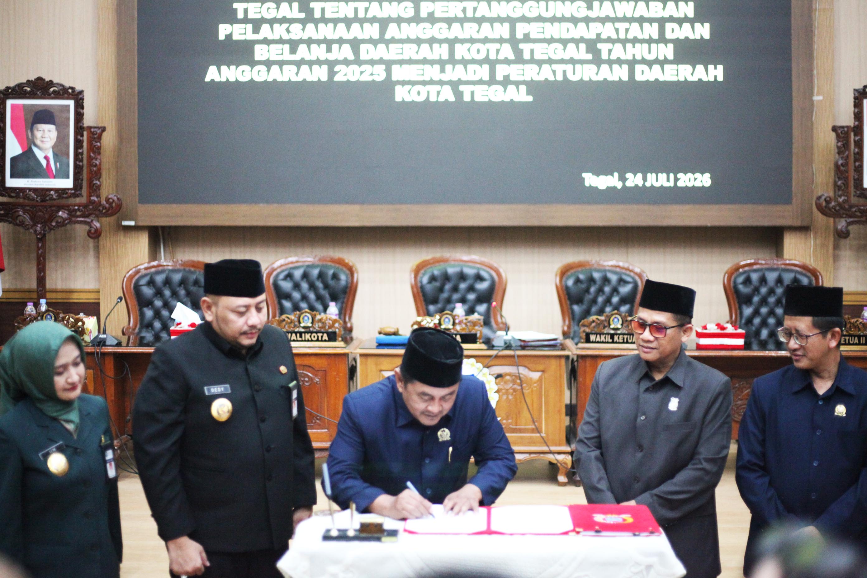 DPRD Kota Tegal Setujui Pertanggungjawaban APBD 2025