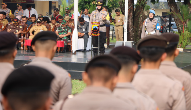 1.000 Personil Ikut Apel Pergeseran Pasukan Pengamanan TPS, Kapolres Ingatkan Soal Kesehatan