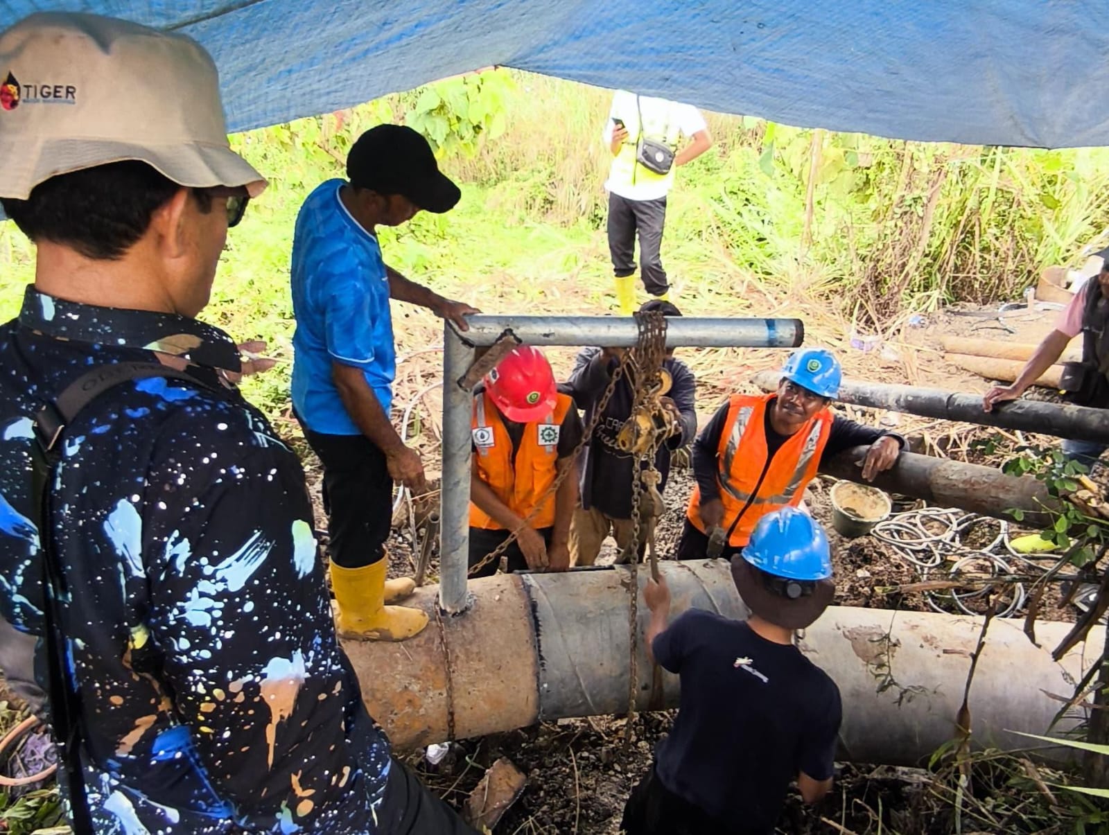 Jalur Clirit Tegal Ambles, Jaringan Perpipaan Air Minum Terganggu 