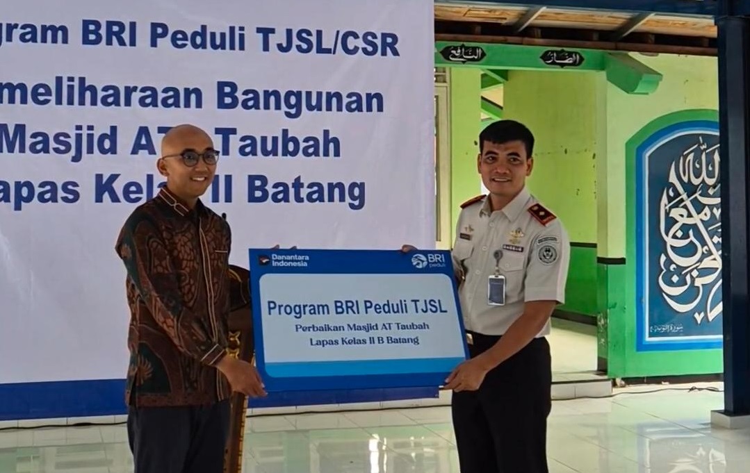 Saat BRI Batang Layani Warga Binaan Lapas Lewat Perbaikan Masjid At Taubah
