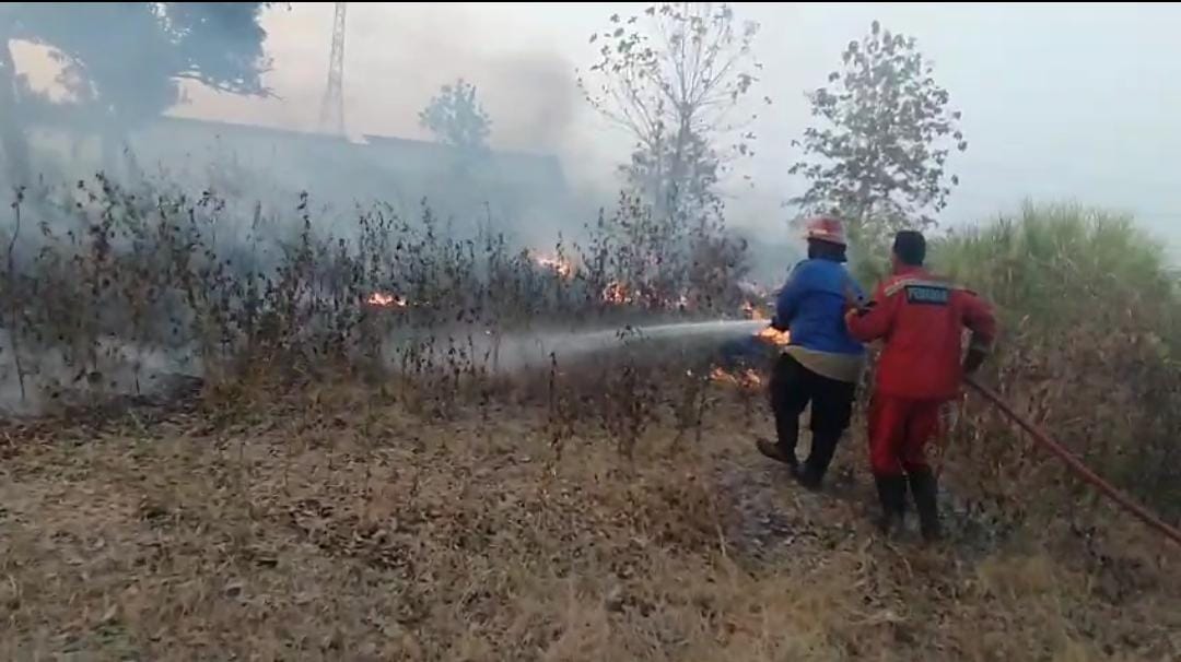 Lahan Kosong Terbakar, RS Hawari Essa Tegal Nyaris Dilalap Api
