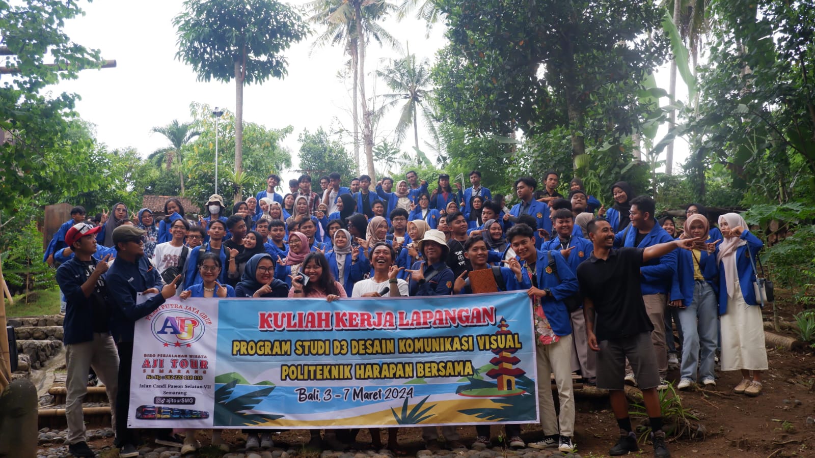 Mahasiswa DKV Poltek Harber Tegal Kunjungi Industri Kreatif di Bali