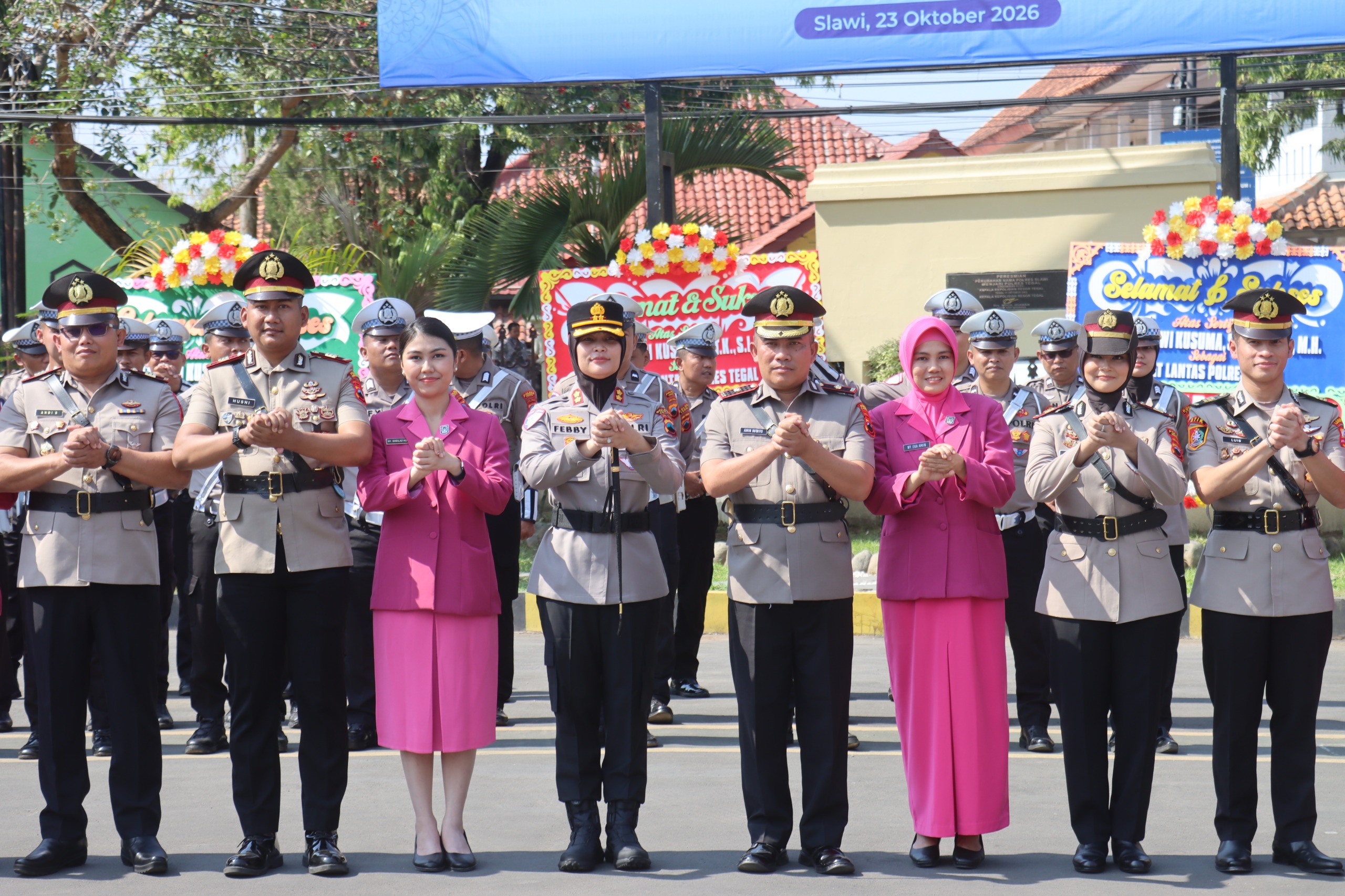 Kapolres Tegal Gelar Sertijab Enam Jabatan, Tekankan Profesionalisme