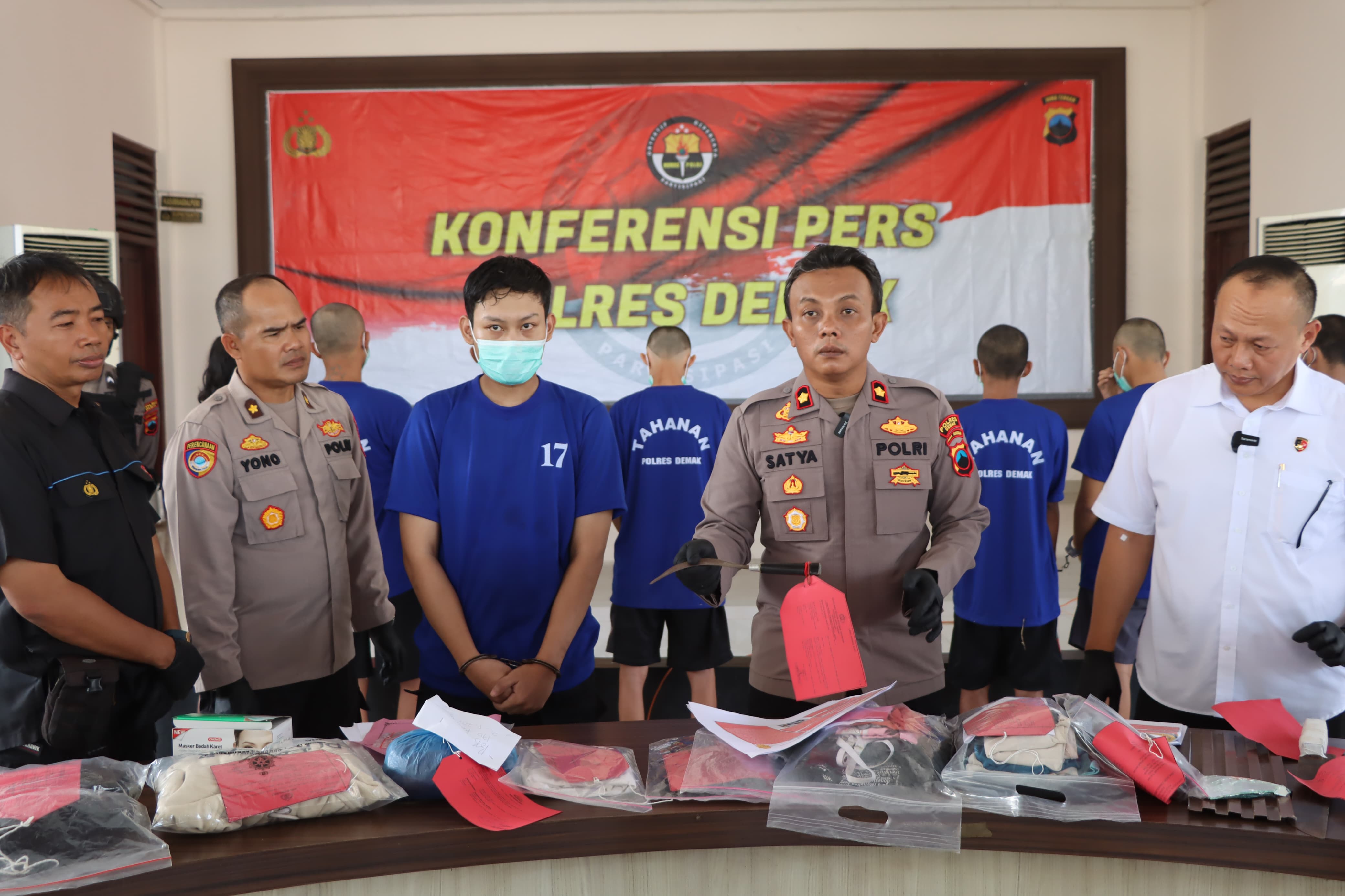 Operasi Aman Candi 2025, Polres Demak Amankan 25 Pelaku Kejahatan 