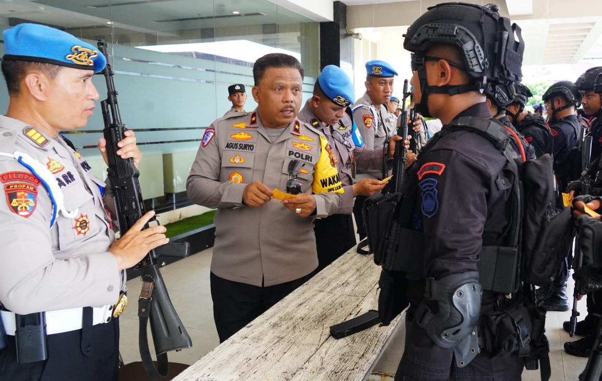 Polda Jateng Cegah Penyalahgunaan Senpi, Gelar Pemeriksaan di Lapangan Mapolda