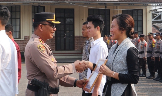 Kapolres Tegal Apresiasi Raihan Medali Tour of Kemala Banyuwangi