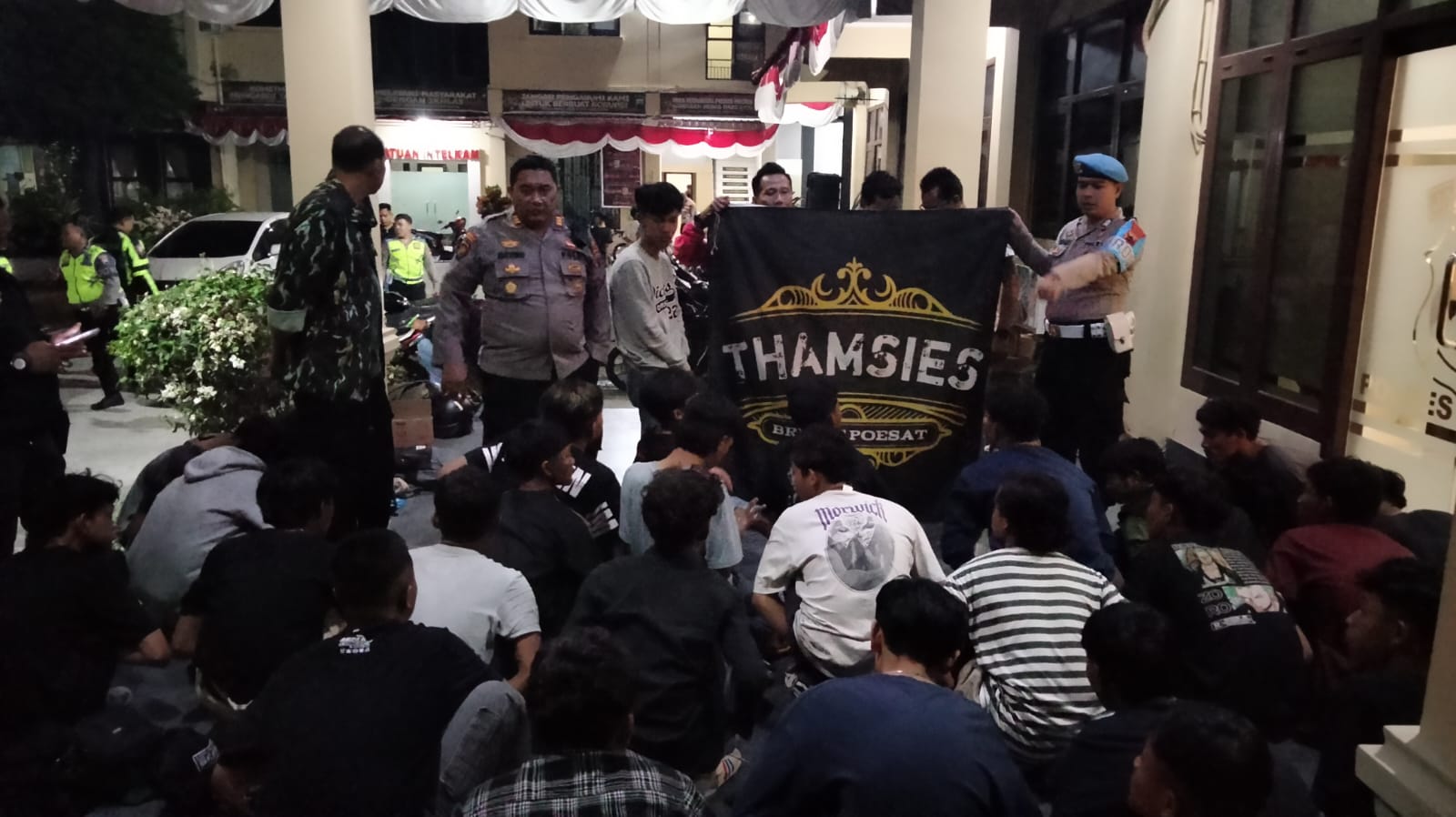 36 Remaja Konvoi Keliling Tengah Malam di Brebes Digiring Polisi