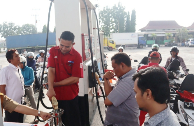 Jelang Lebaran, Ketersediaan BBM di SPBU Kabupaten Pemalang Dicek