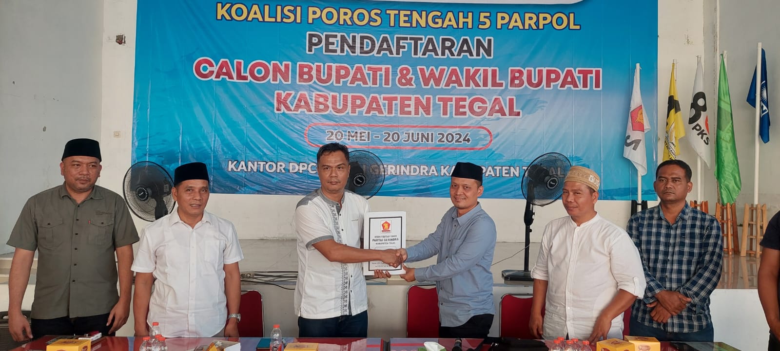 Masih Lugu di Dunia Politik, Slamet Riyadi Daftar Bacawabup Tegal di Partai Koalisi Poros Tengah