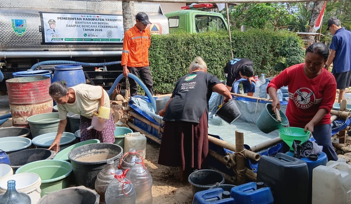 Krisis Air Bersih Melanda, BPBD Kebumen Salurkan 910 Ribu Liter ke 33 Desa
