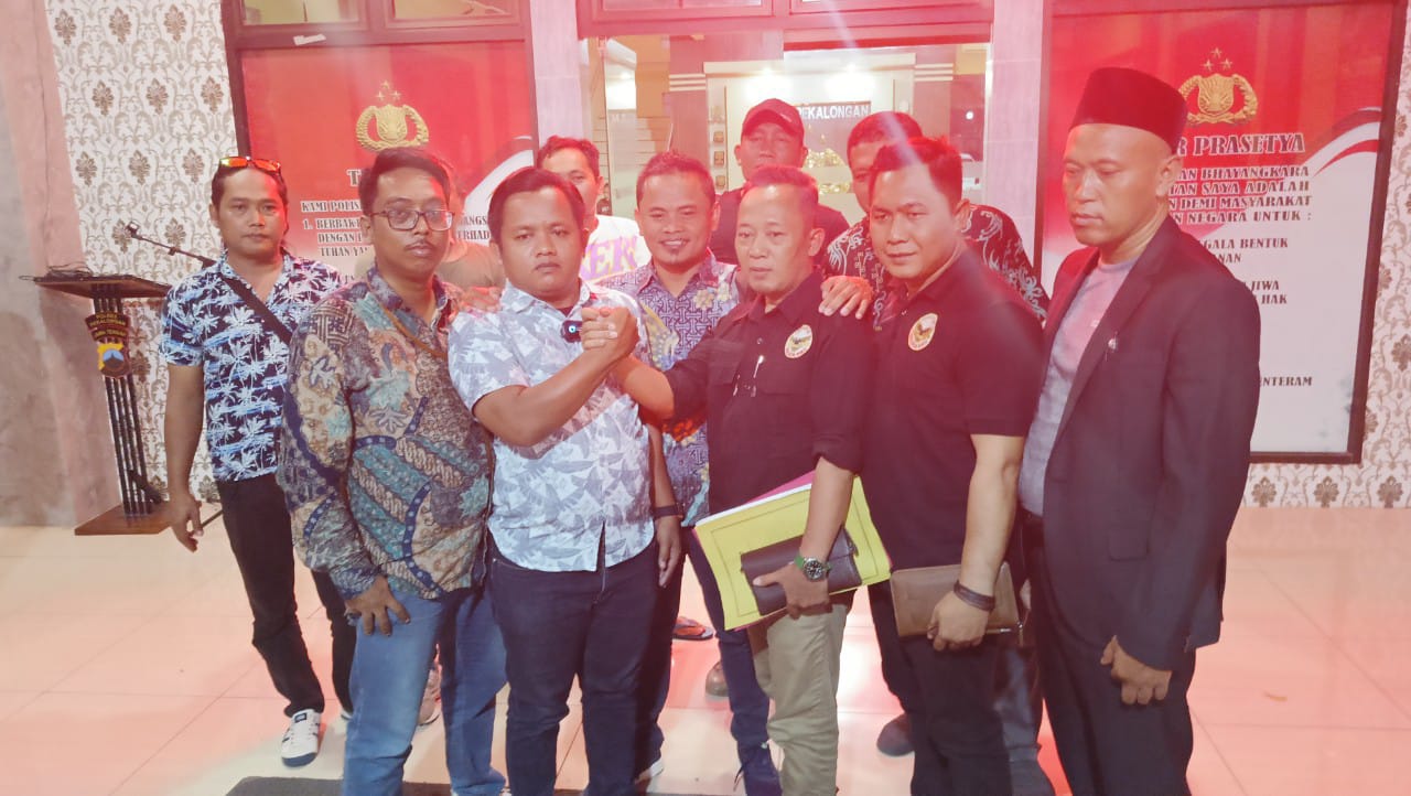 Sepakat Damai, Simpatisan Fadia-Sukirman dan Riswadi-Amin Salaman di Polres Pekalongan