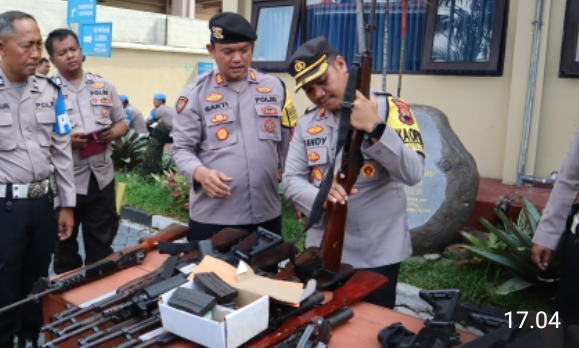 Cegah Penyalahgunaan, Polres Semarang Periksa Puluhan Senpi Anggota dan Inventaris Dinas