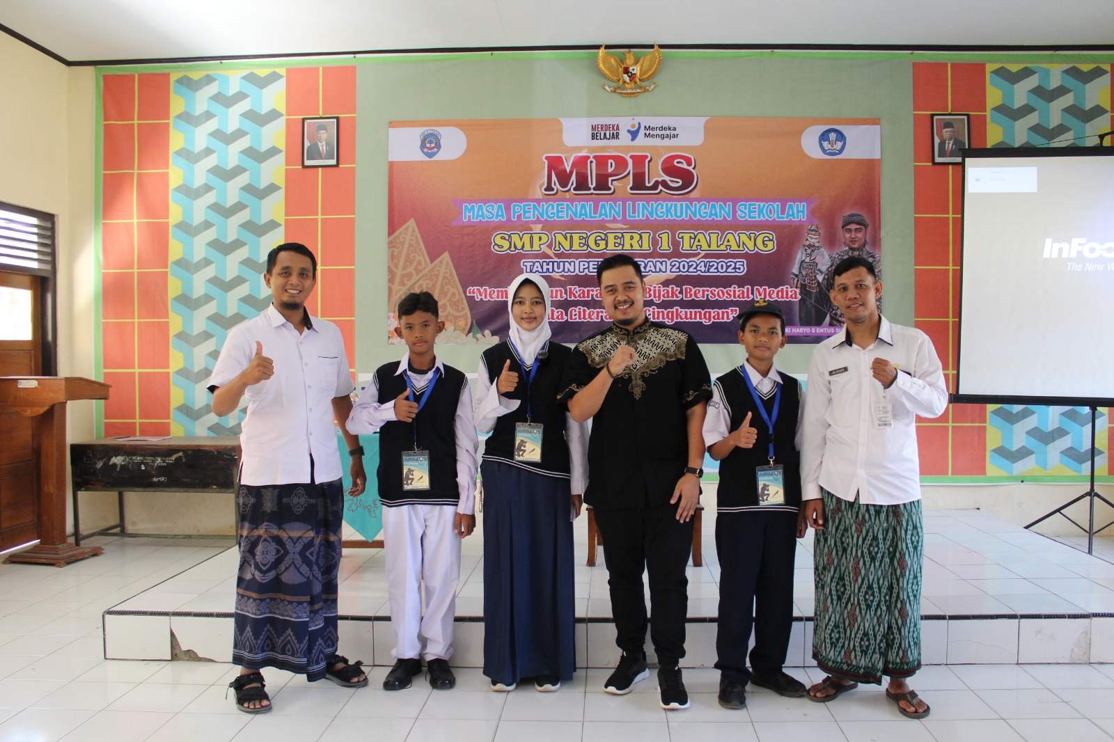 MPLS, SMP Negeri 1 Talang Kabupaten Tegal Hadirkan Ki Haryo Enthus Susmono 