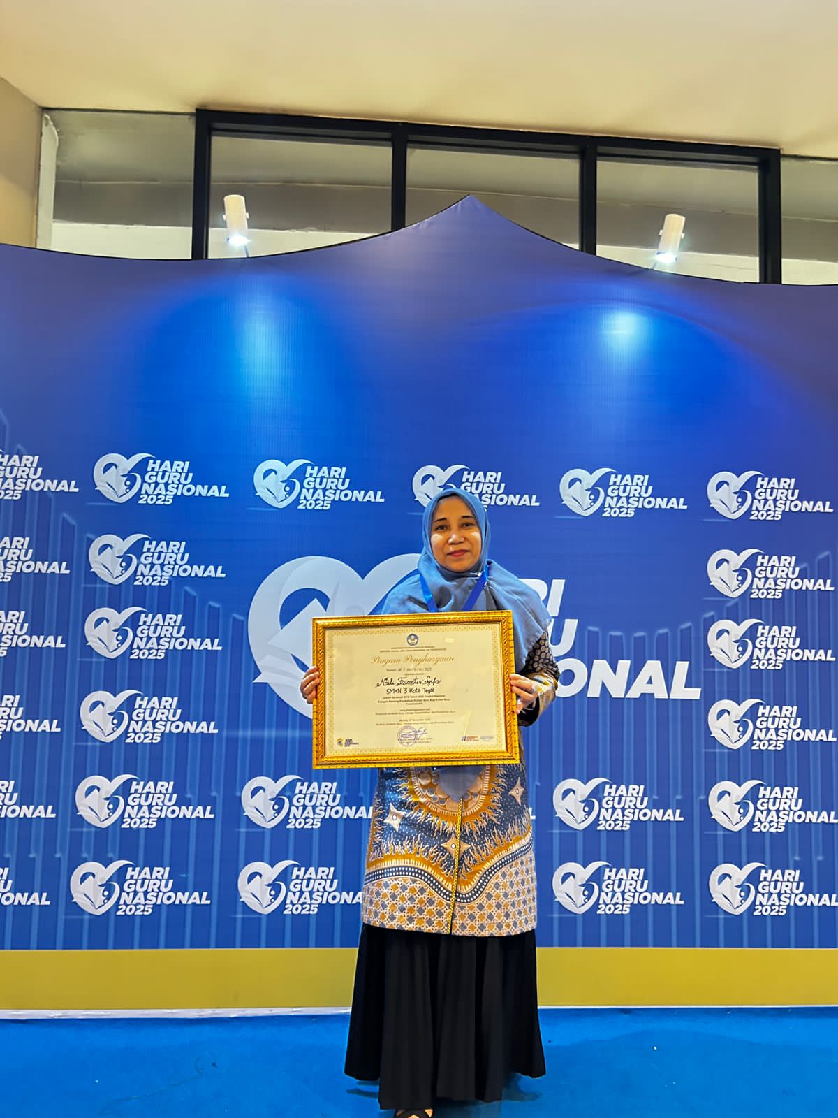 Guru BK SMK Negeri 3 Tegal Raih Juara 1 Apresiasi GTK Tingkat Nasional 2025