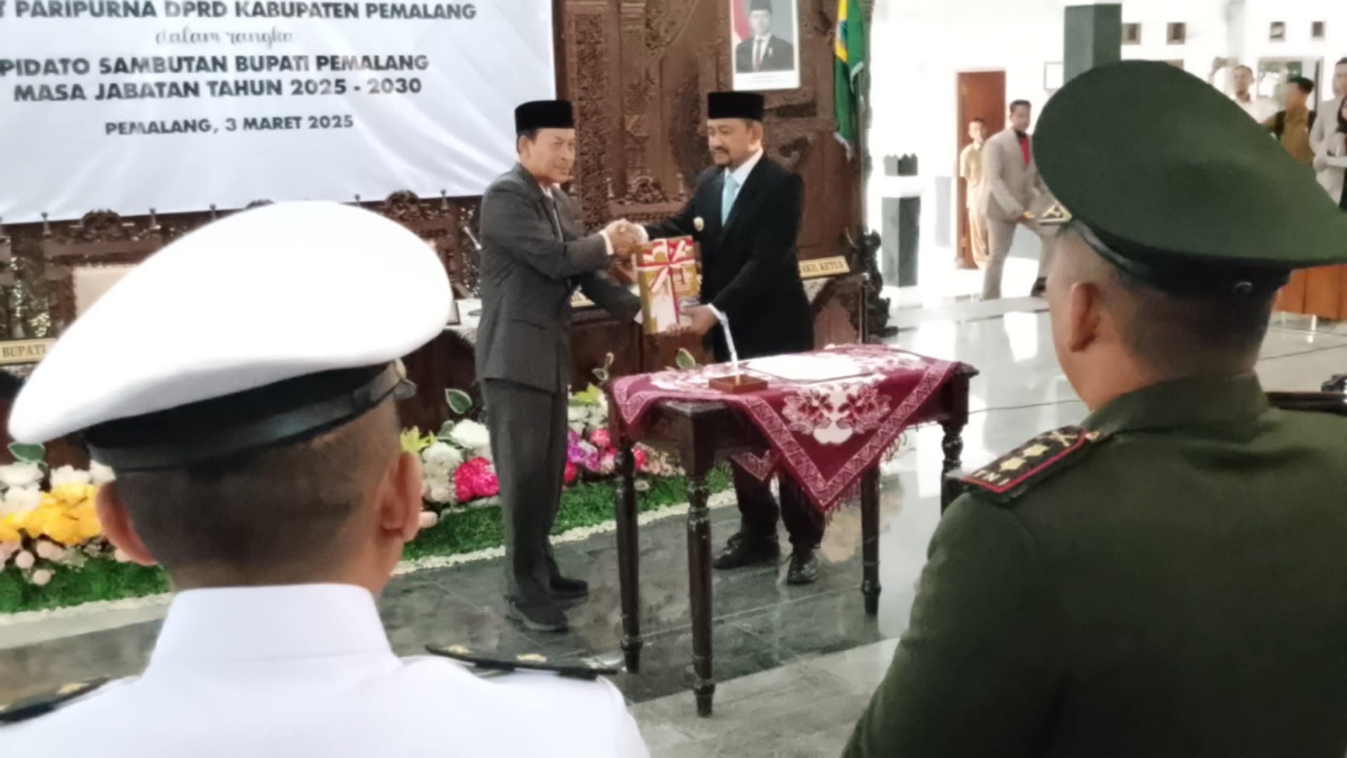 Serah Terima Jabatan Bupati Pemalang Masa Jabatan 2025 - 2030