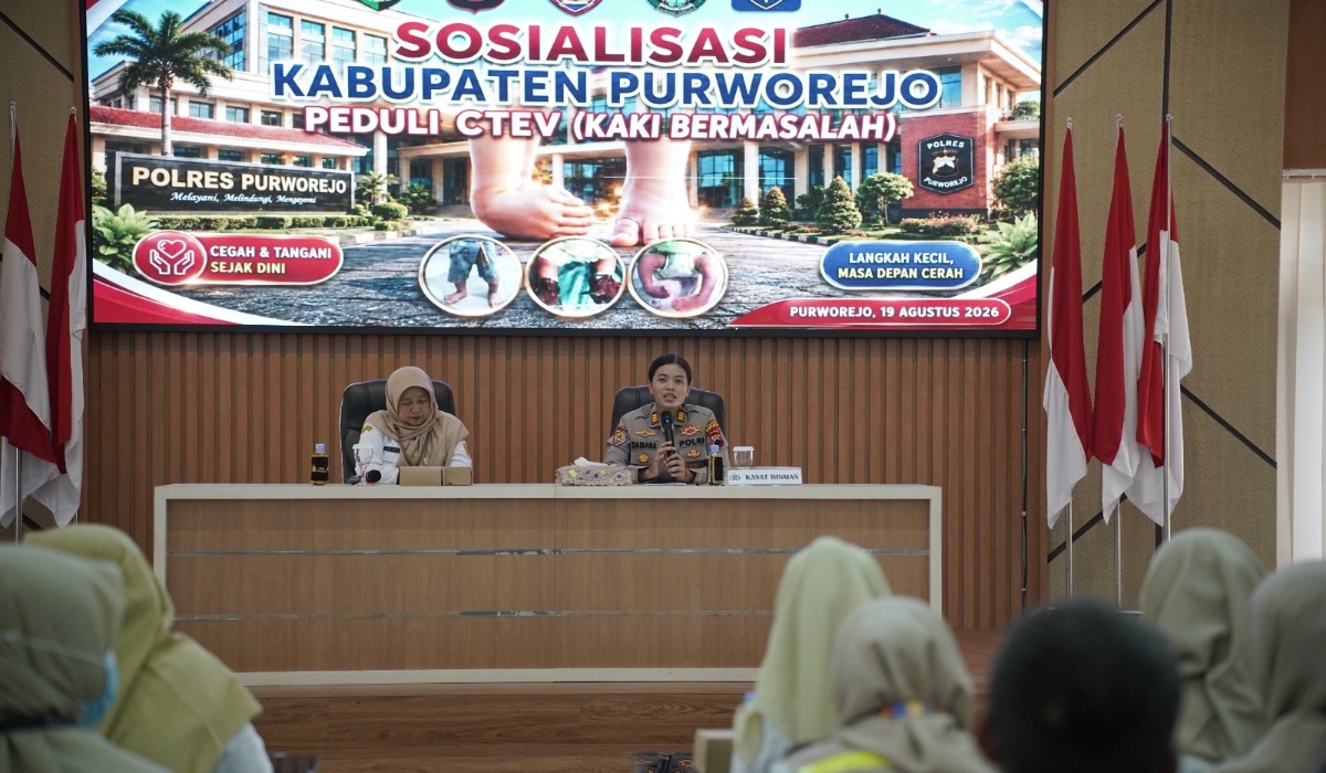 Peduli Anak, Polres Purworejo Telusuri Penderita CTEV hingga Pelosok Desa