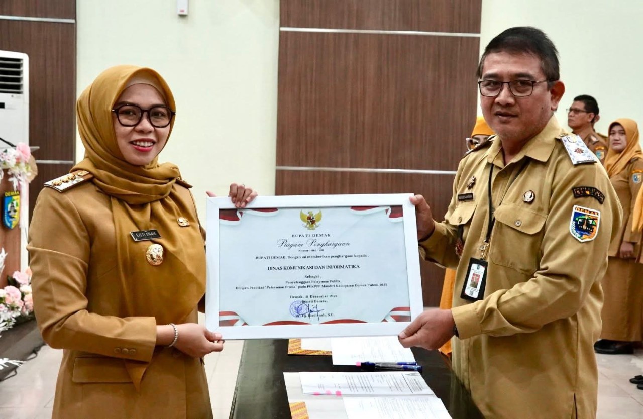 Penilaian PEKPPP Mandiri 2025, Dinkominfo Demak Mendapat Peringkat ke Tiga