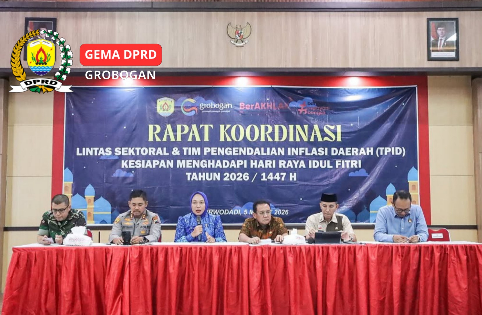 Hadiri Rakor Persiapan Jelang IdulFitri 1447 H, Ini Harapan Ketua DPRD Grobogan