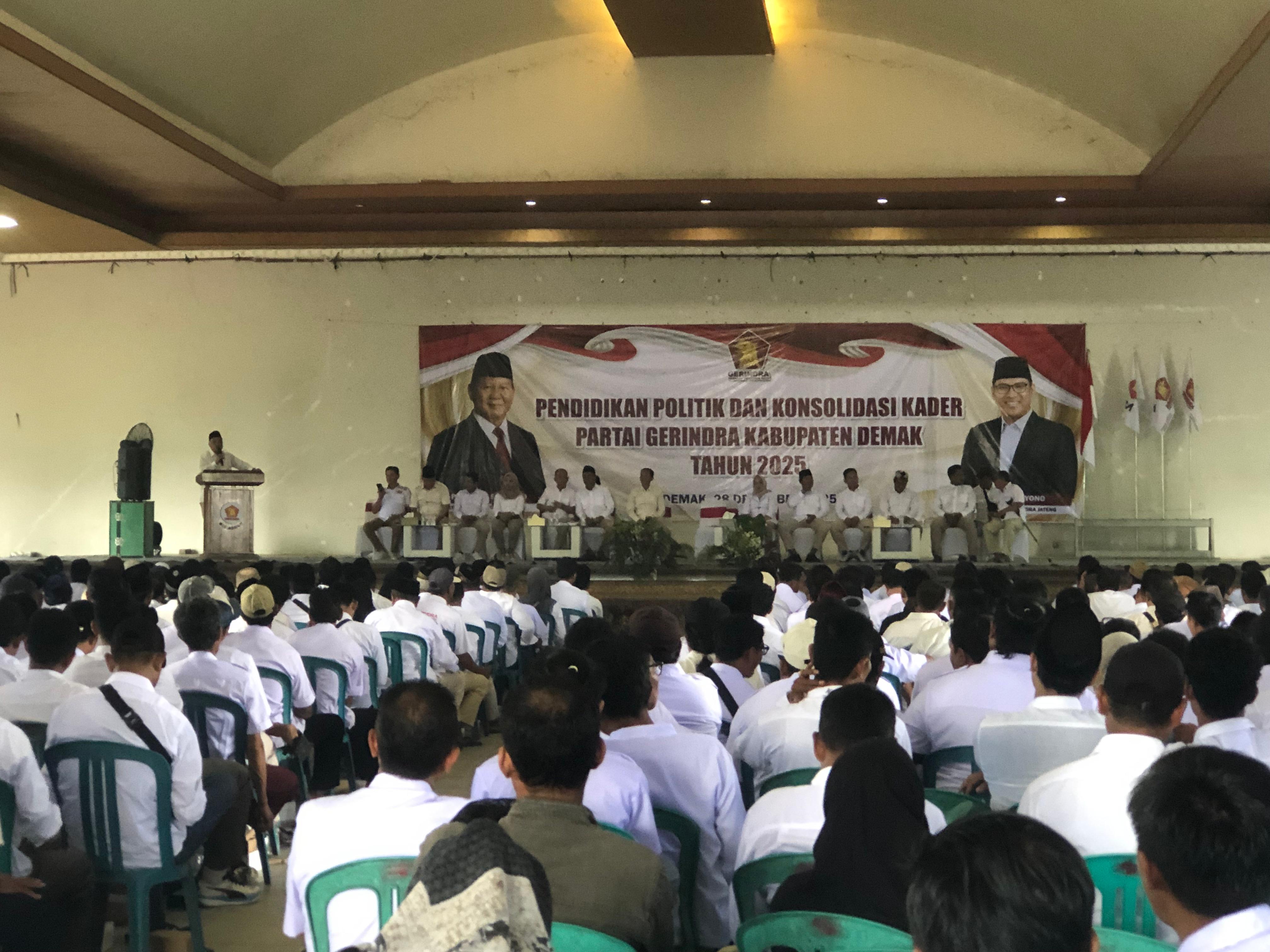 Gerindra Demak Mantapkan Konsolidasi, Perkuat Infrastruktur Partai dan Dukung Program Prabowo