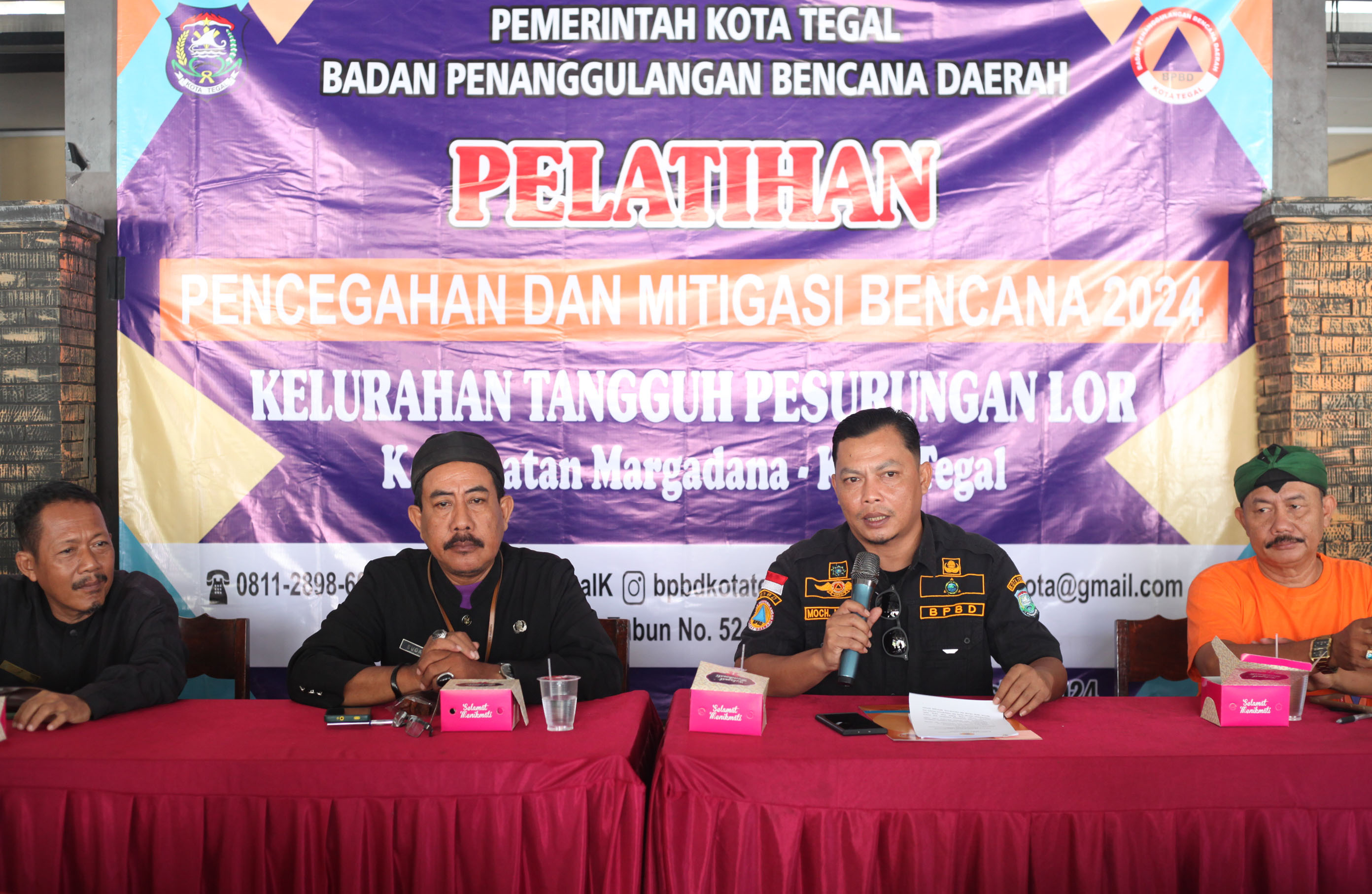 Relawan Kelurahan Tangguh Pesurungan Lor Kota Tegal Dilatih Mitigasi Bencana