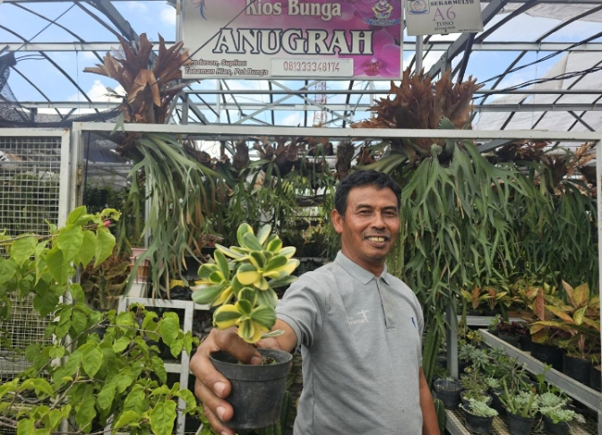 Kisah Klaster Usaha Tanaman Hias Binaan BRI 