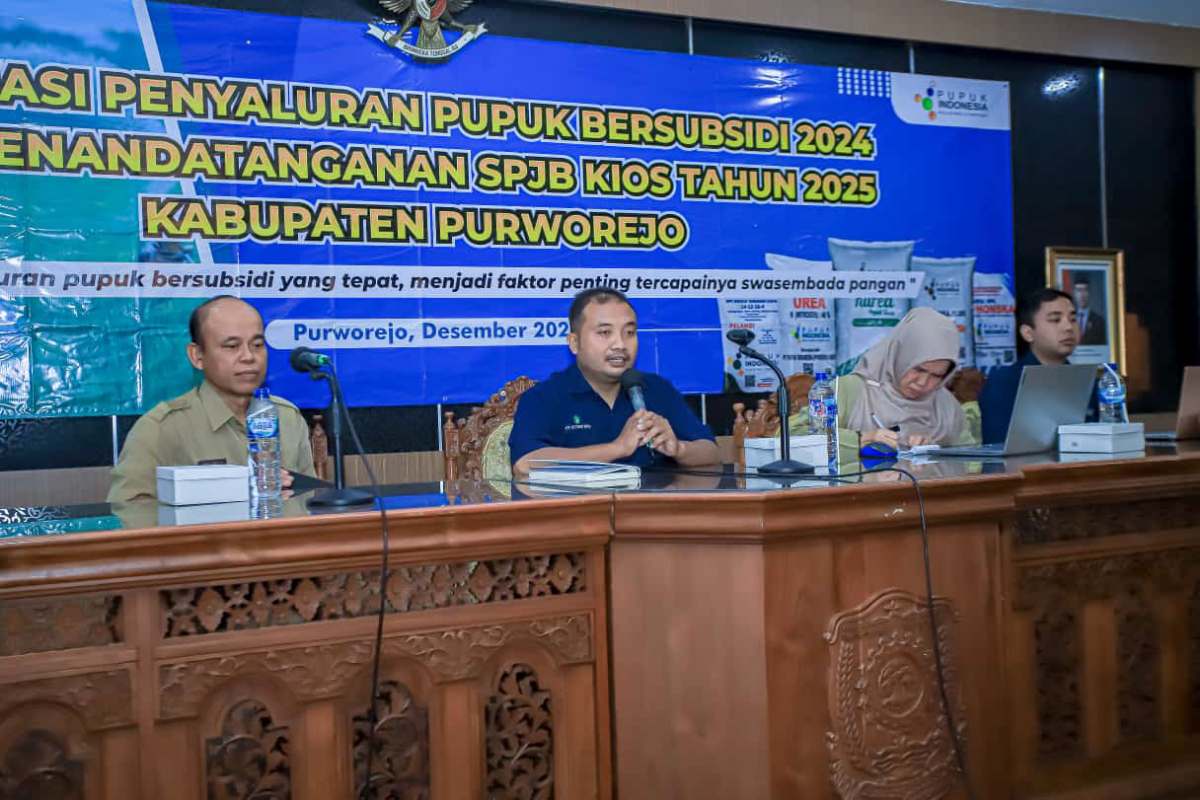 Penyaluran Pupuk Bersubsidi 2025 di Purworejo Dimulai, 5 Distributor dan 73 Kios Siap Layani Petani