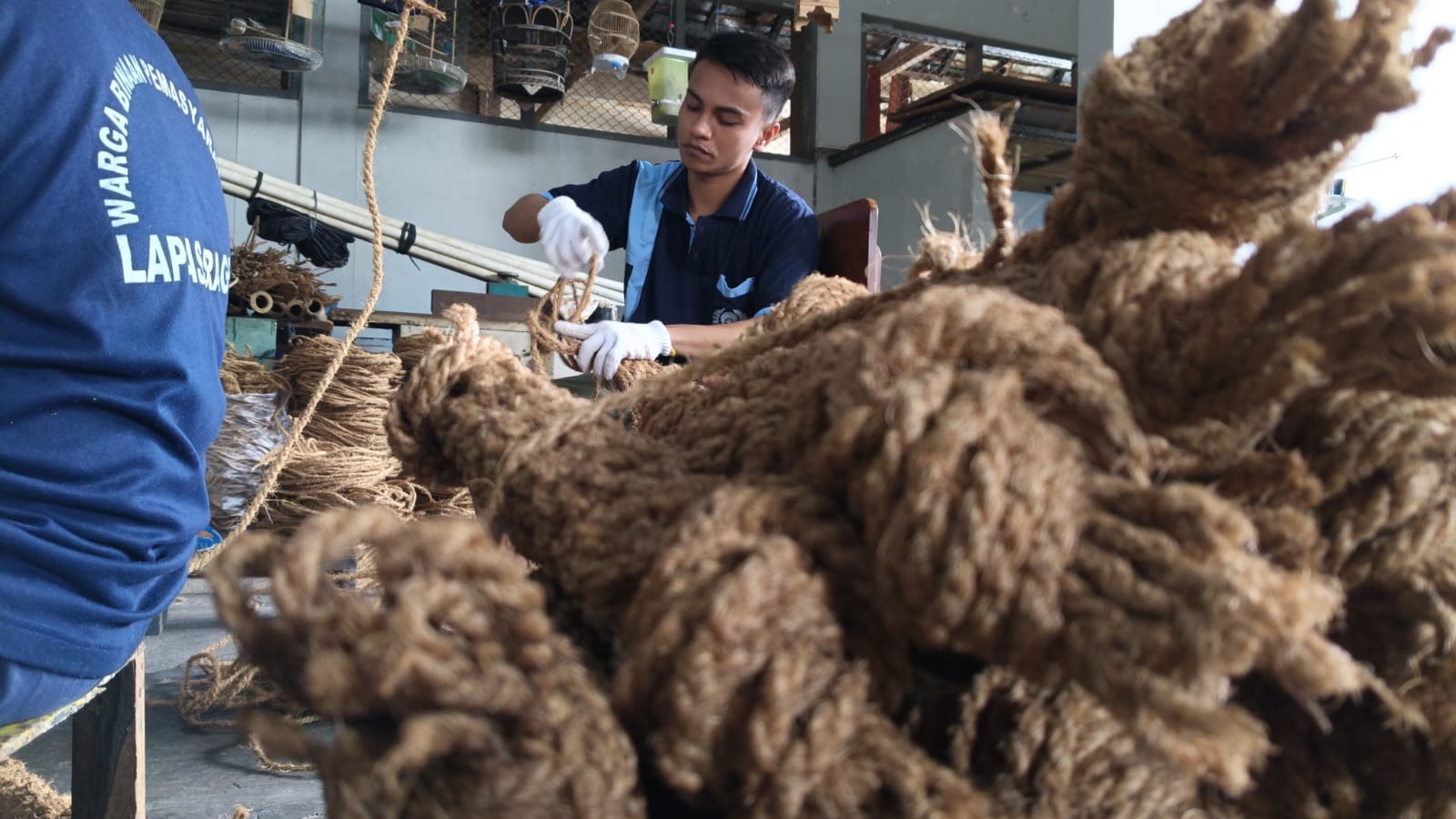 Keren! Kerajinan Tangan Serabut Kelapa Napi Lapas Sragen Tembus Pasar Belgia