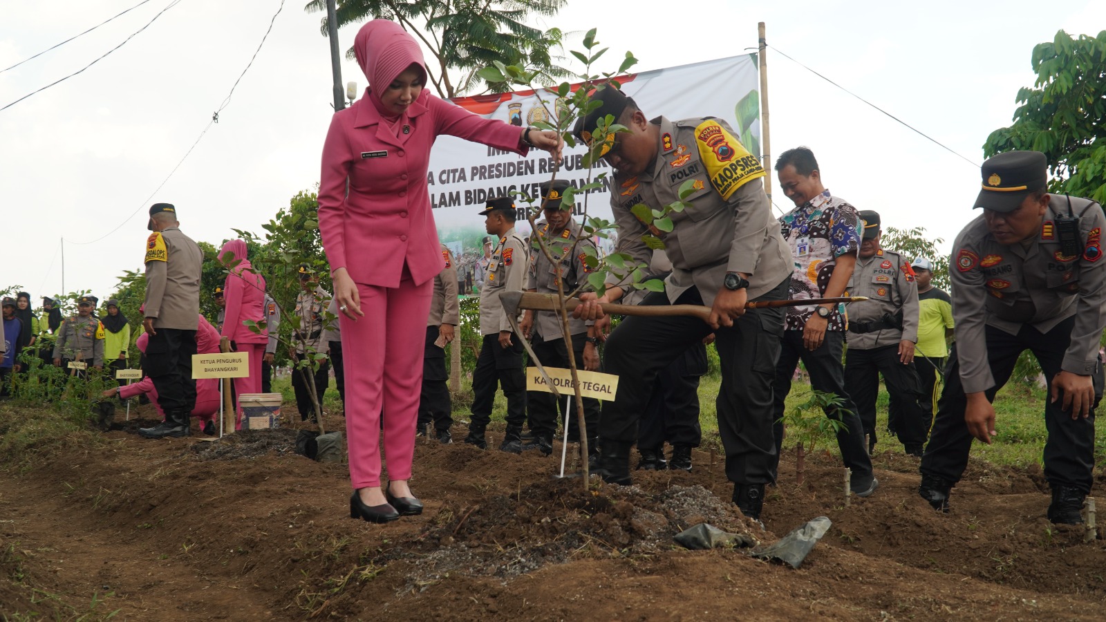 Polres Tegal Dukung Program Ketahanan Pangan