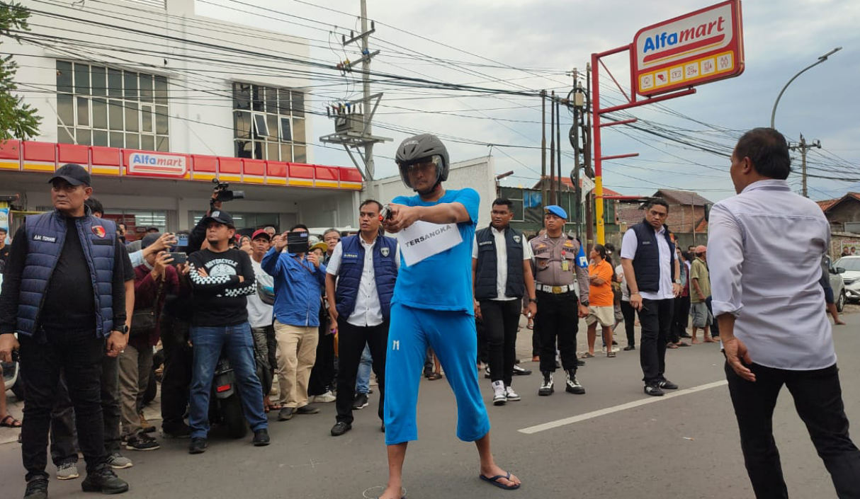 Rekonstruksi Penembakan Pelajar SMKN 4 Semarang oleh Polisi Diwarnai Ketegangan