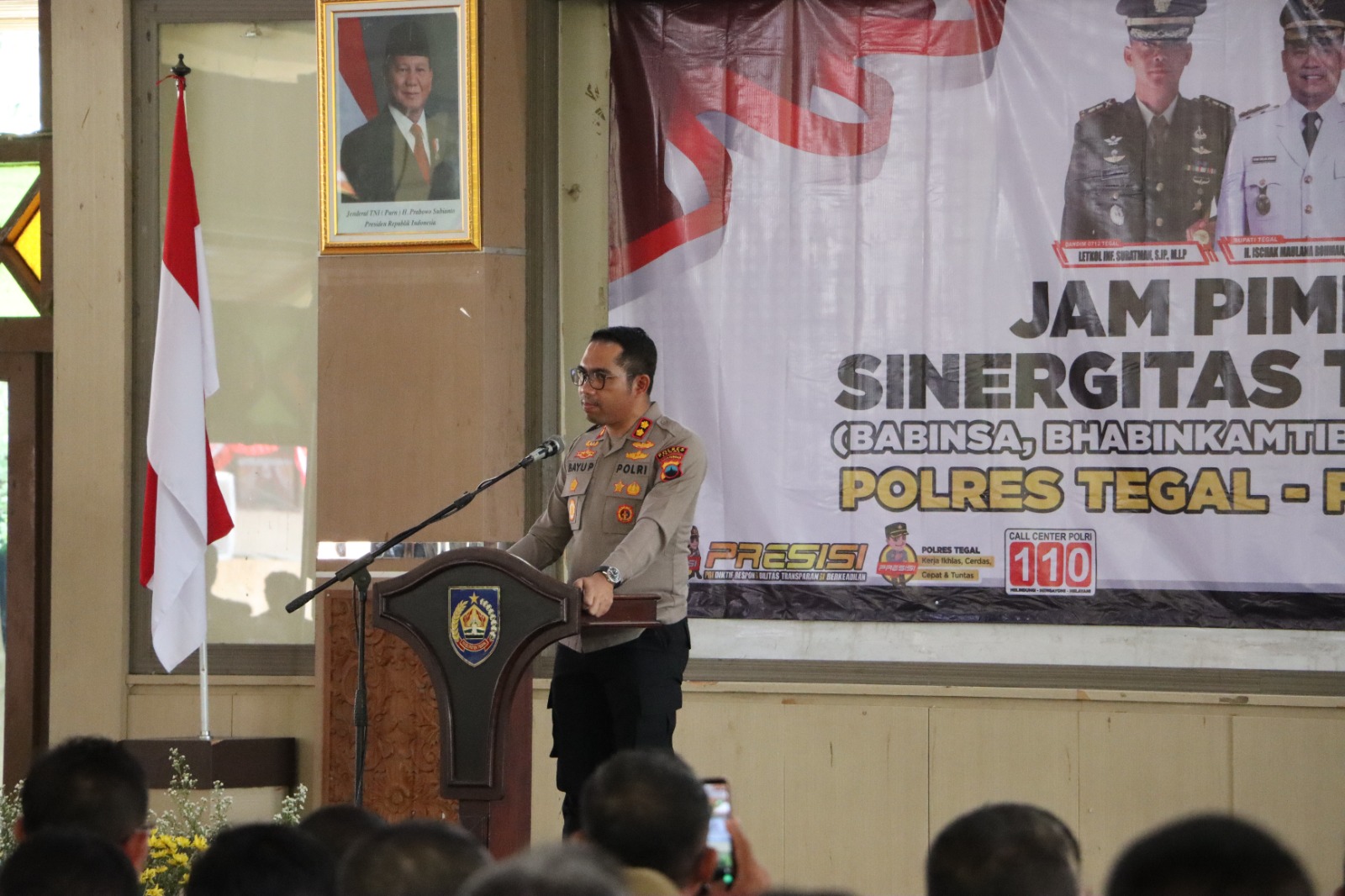 Kapolres Tegal Tekankan Pentingnya Kebersamaan Tiga Pilar dalam Cegah Konflik Sosial ‎