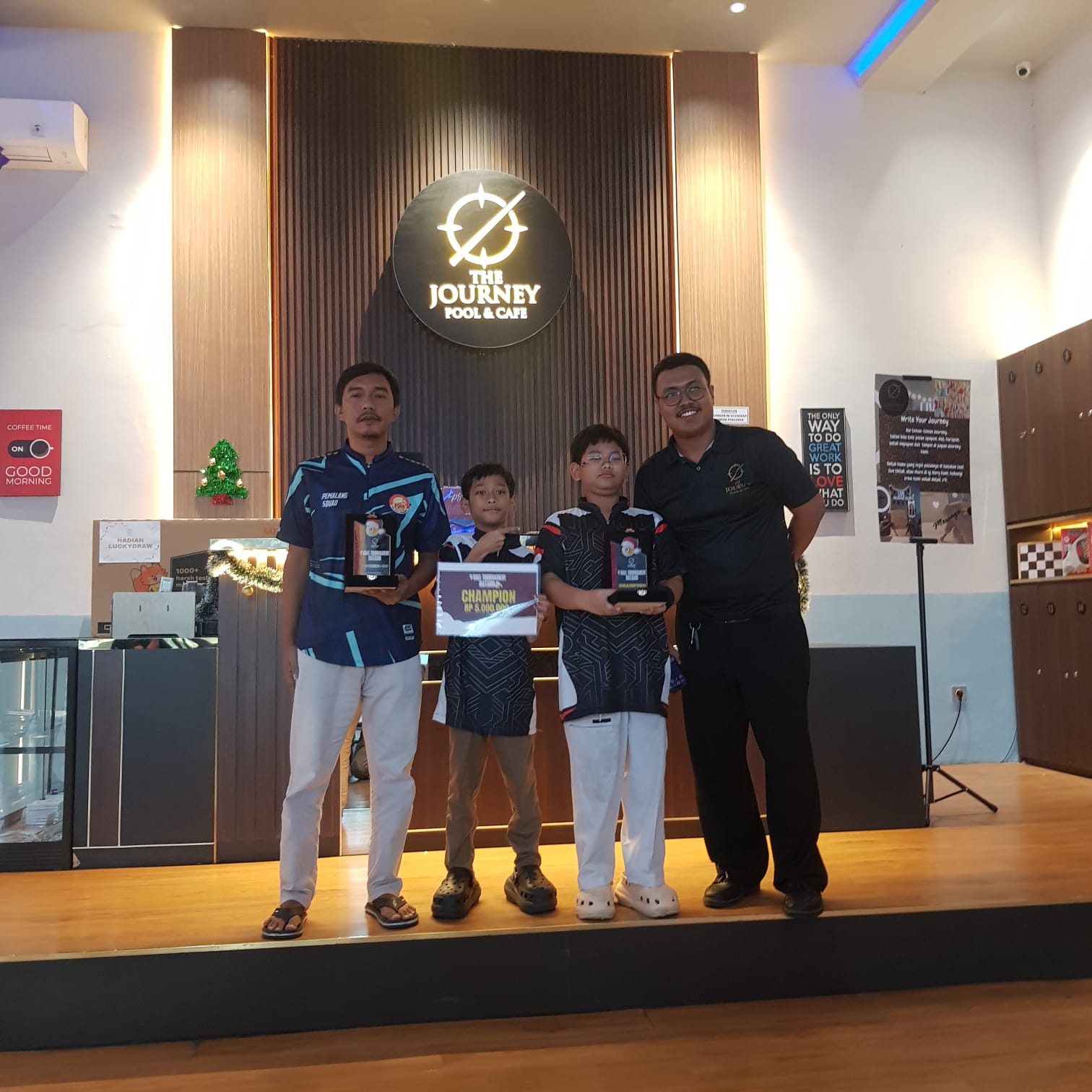 Ali Akbar Harumkan Kabupaten Tegal, Atlet Muda POBSI Juara Biliar Nataru Pemalang