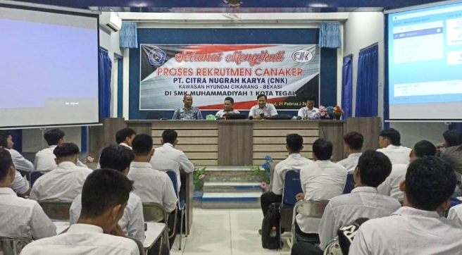 SMK Muhammadiyah 1 Kota Tegal Adakan Tes Rekrutmen PT CNK 