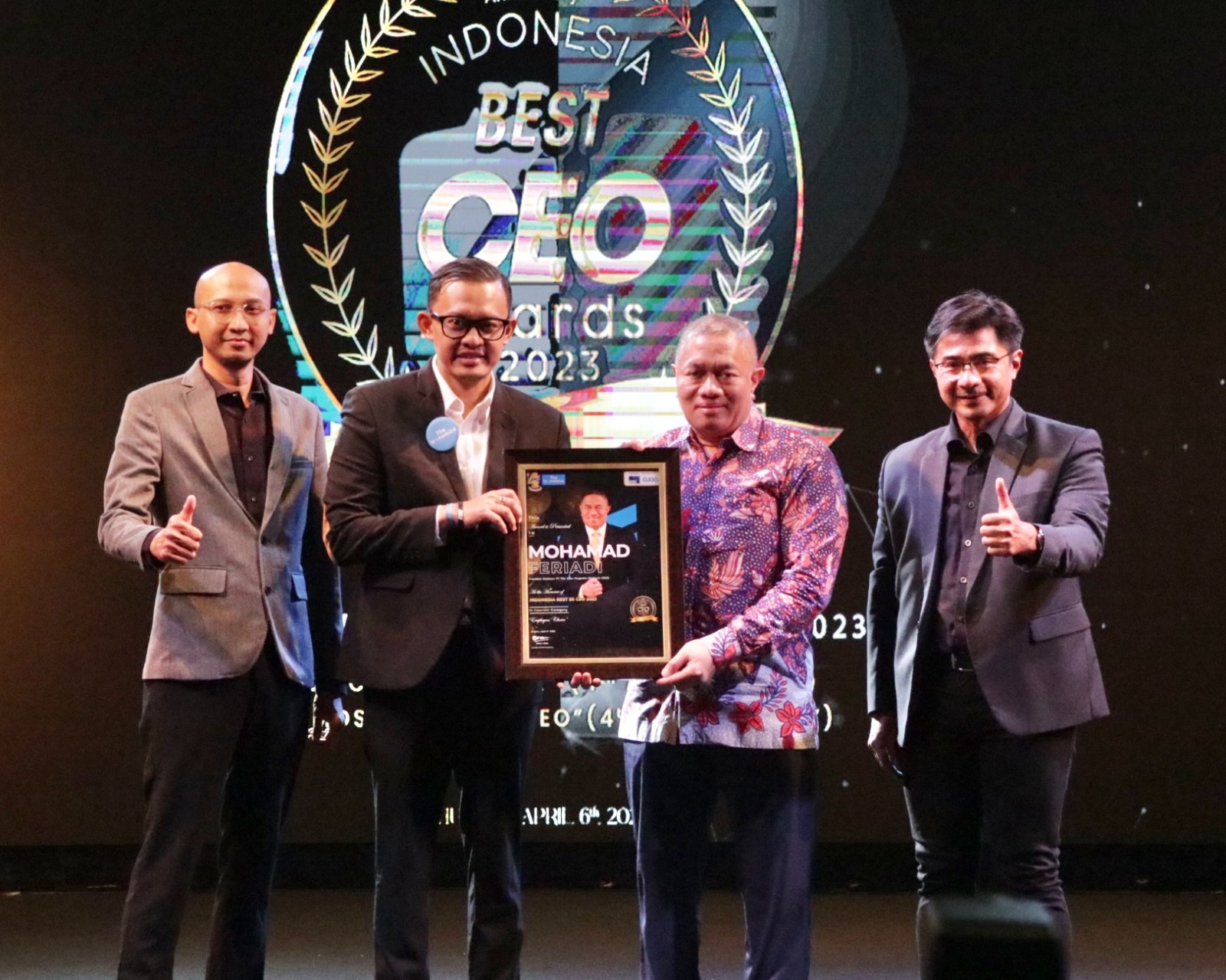 Mohamad Feriadi Soeprapto Dinobatkan ke Empat Kalinya sebagai Indonesia Best 50 CEO Awards 2023 