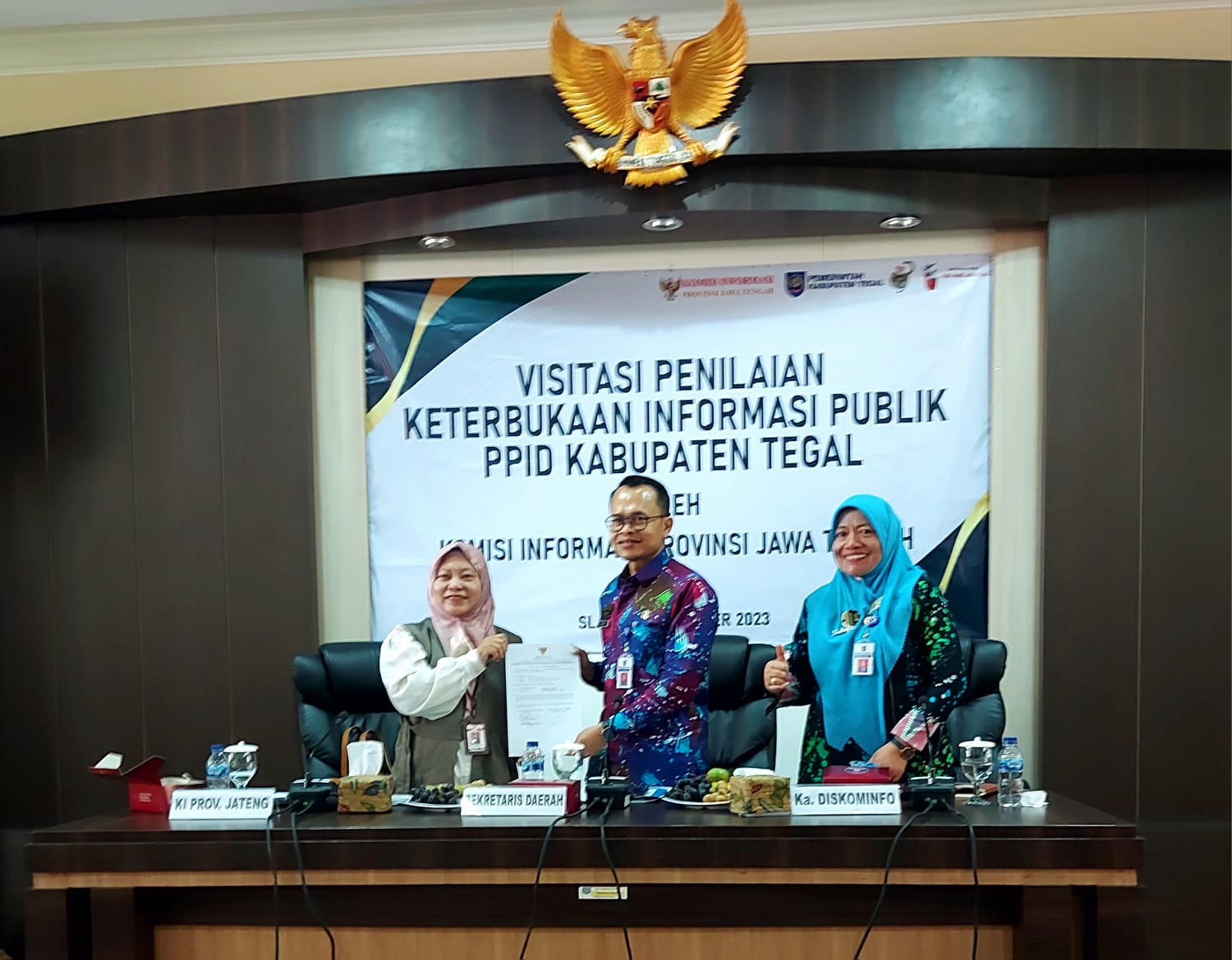 Keren! Pemkab Tegal Lolos Uji Publik KIP Award Jateng Tahun 2023