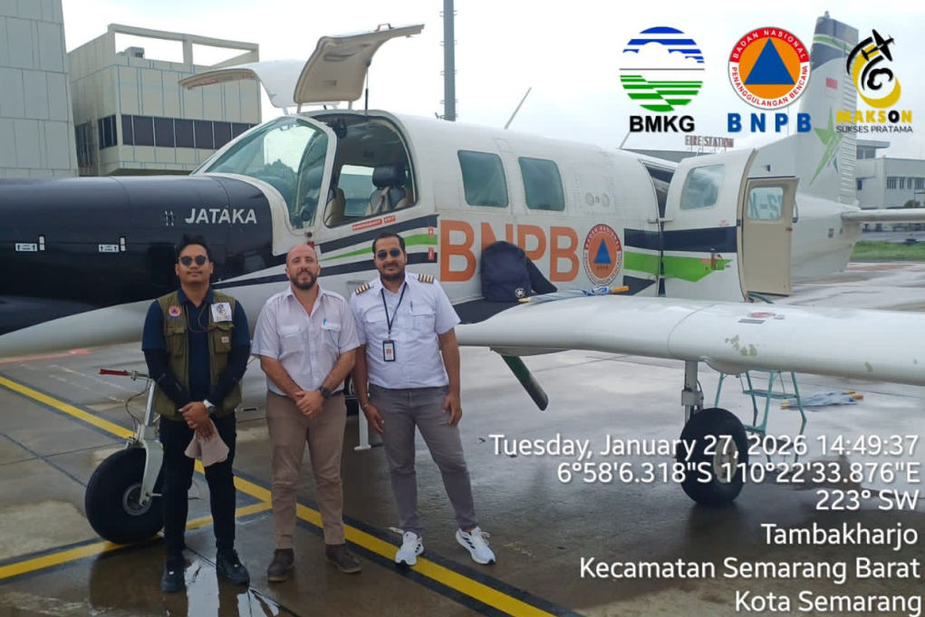 Satu Ton Garam Disemai, Operasi Modifikasi Cuaca Digelar di Perairan Utara Jateng