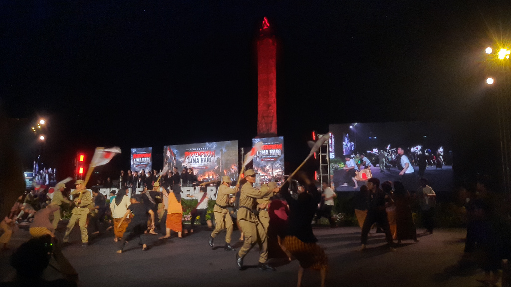 ‘Merdeka Harus Bebas dari Korupsi’, Pesan Kuat di Teatrikal Pertempuran Lima Hari Semarang
