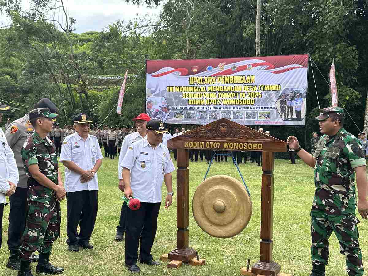 Resmi Dibuka, TMMD Sengkuyung Kodim Wonosobo Jadi Stimulan Pembangunan