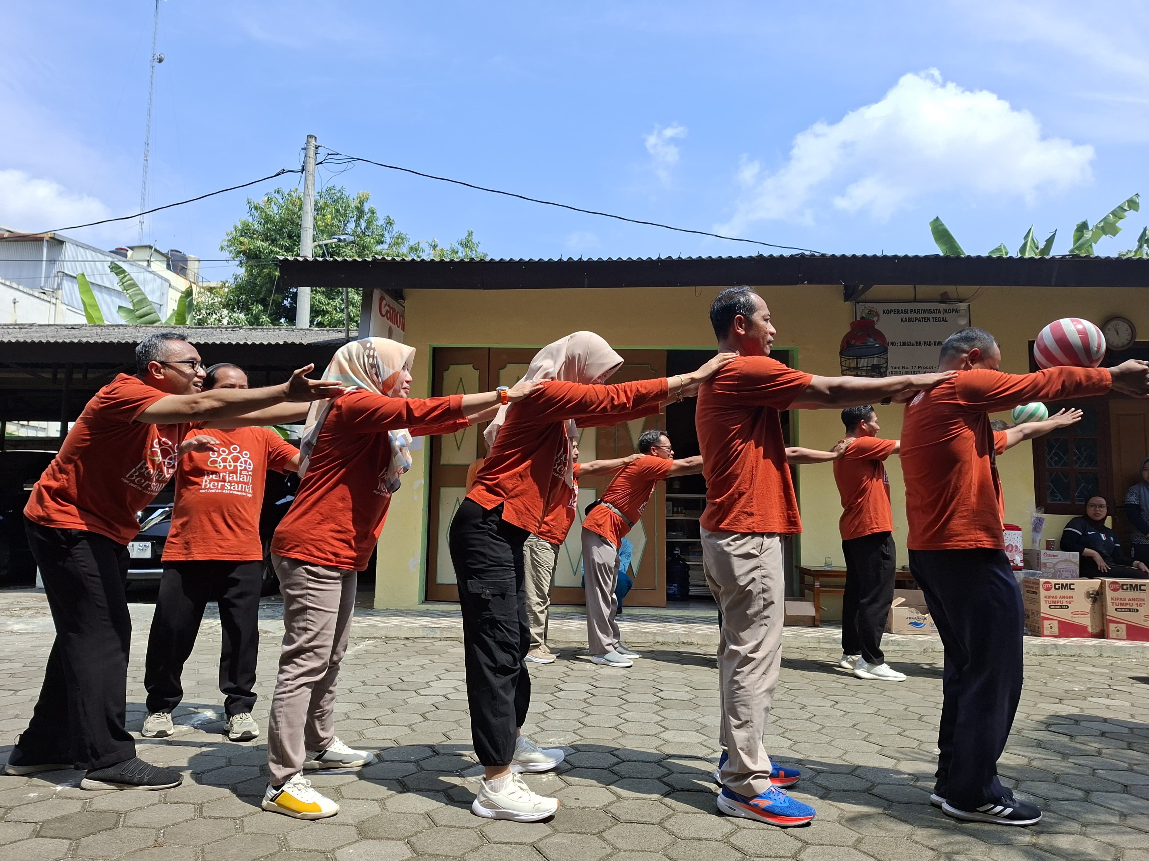 Adu Strategi Warnai Lomba Pitulasan Dinas Porapar Kabupaten Tegal