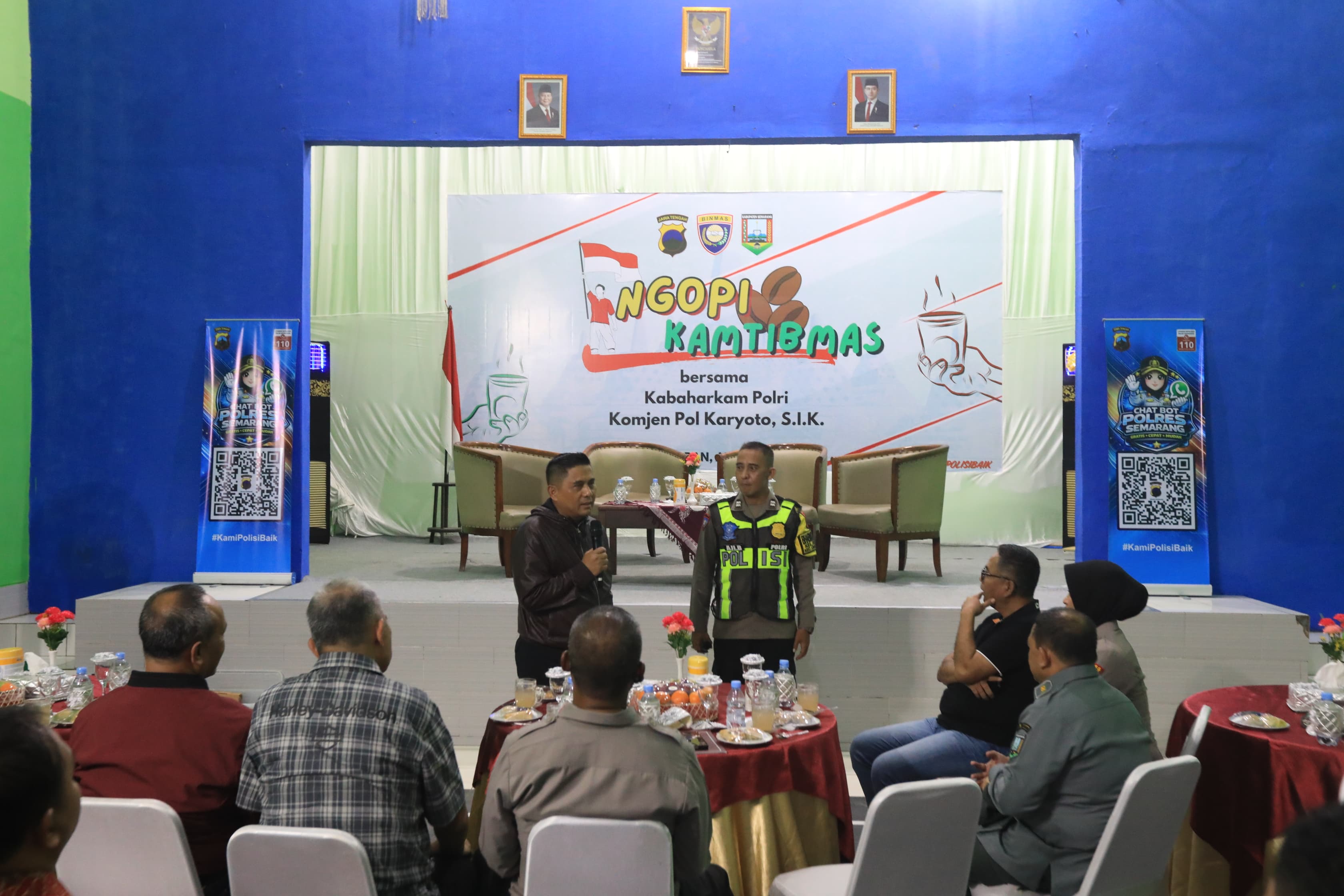 Ngopi Bareng di Ungaran, Kabarharkam Tekankan Pelayanan Humanis kepada Masyarakat