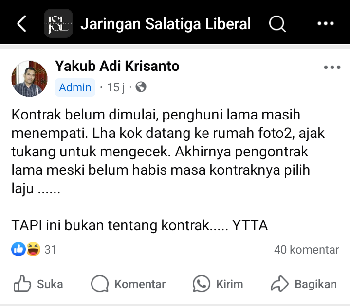 Siapa Orang Ukur Mengukur Rumdin Disaat Pj Wali Kota Salatiga Yasip Khasani Masih Menjabat, Ini Kata Sekda