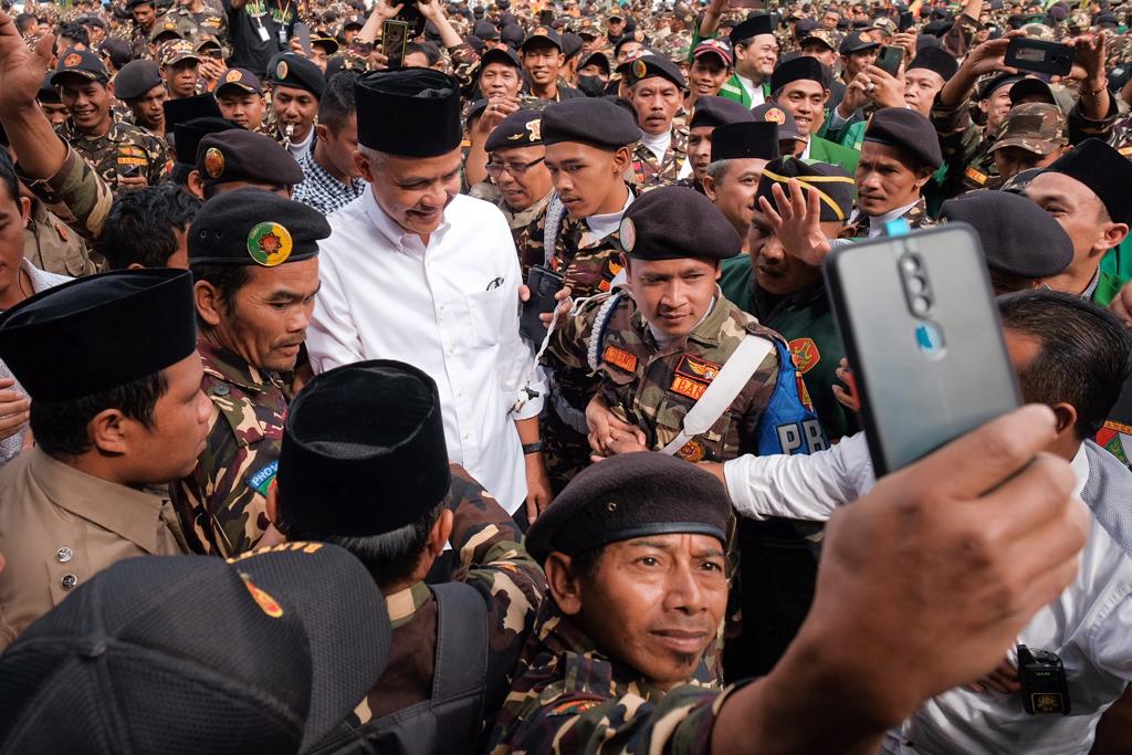 Kemah Bhakti GP Ansor Wonosobo, Ganjar Ingatkan Sejarah Besar Ansor untuk Indonesia dan Kemanusiaan 
