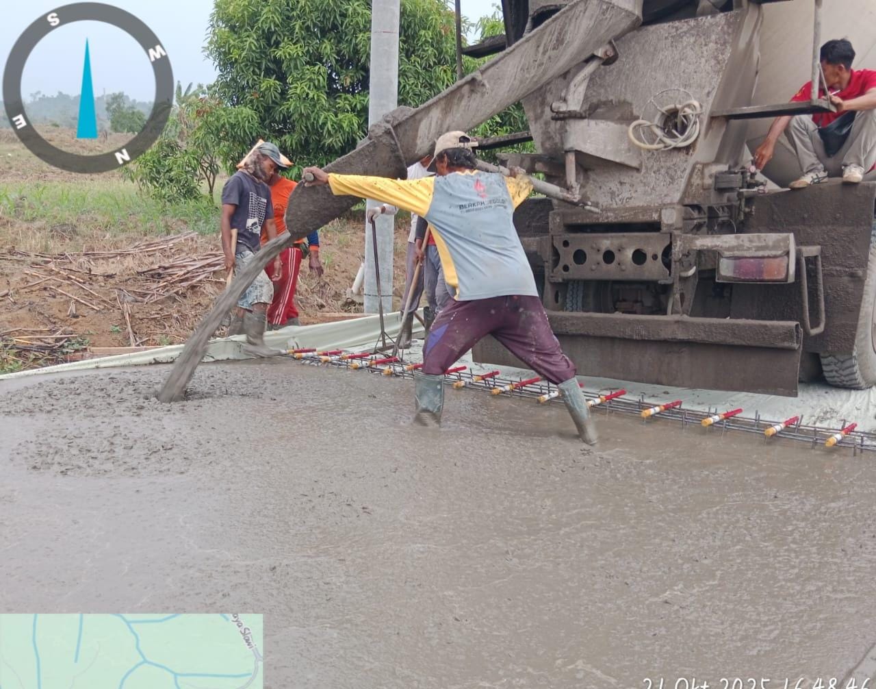 Warga Minta Pekerjaan Dimaksimalkan di Jalan Dukuhjati Kidul–Cacaban yang Dibeton  ‎
