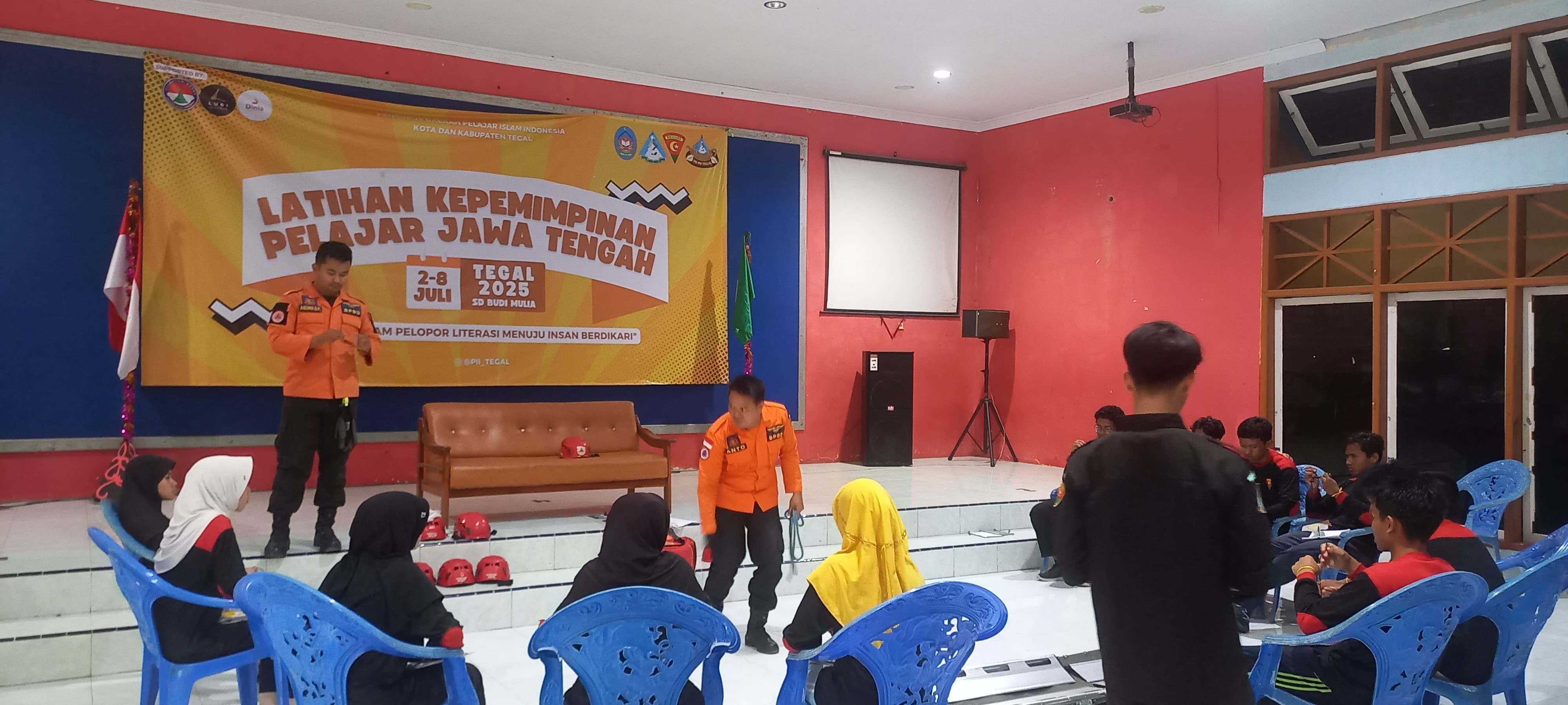 BPBD Kabupaten Tegal Bekali  Brigade Pelajar Islam Indonesia