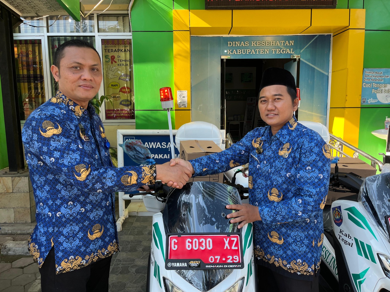 Pemkab Tegal Gelontorkan 29 Unit Sepeda Motor Puskesling