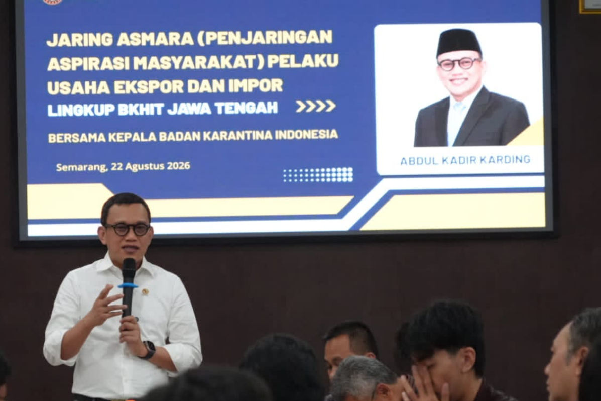 Badan Karantina Indonesia Percepat Layanan Ekspor, Karding: Biosecurity Tetap Dijaga